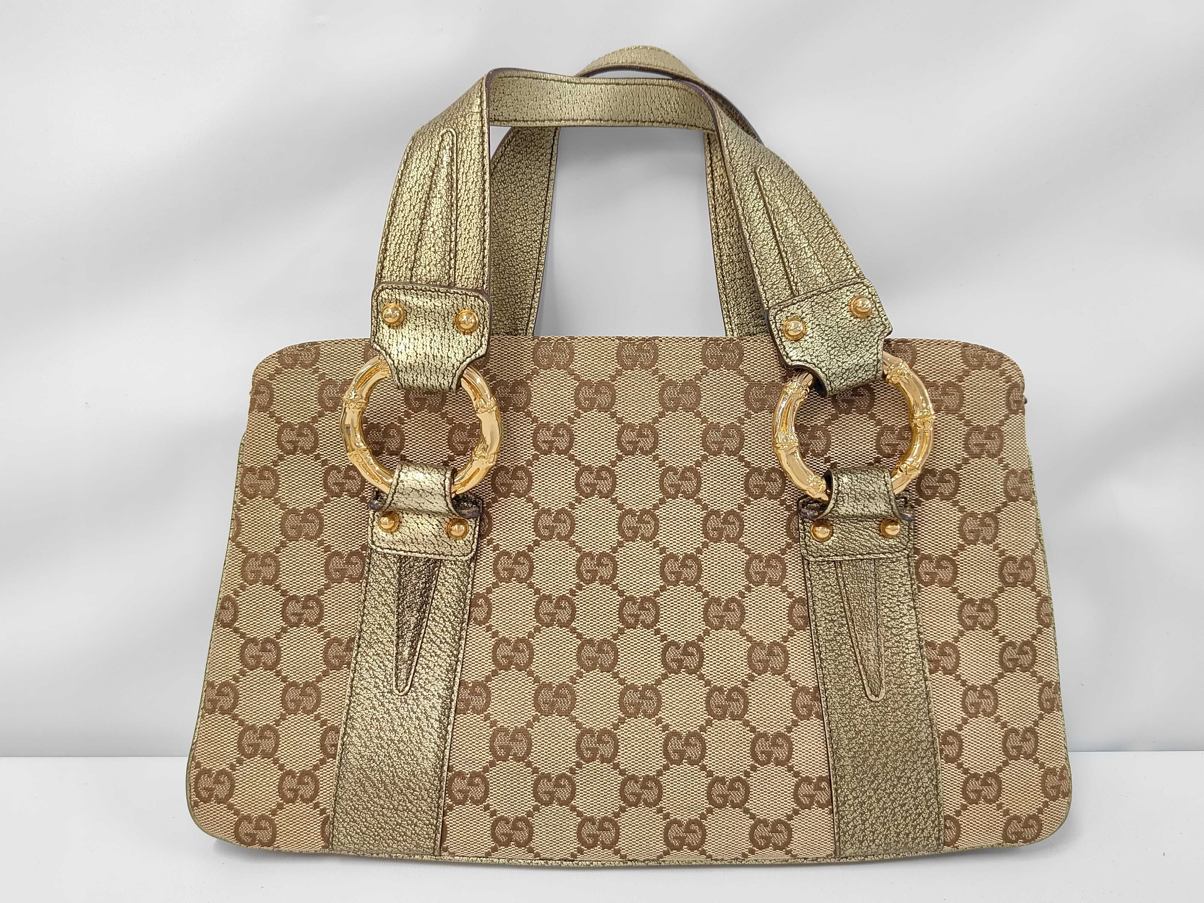 GG Monogram Bamboo Ring Handbag