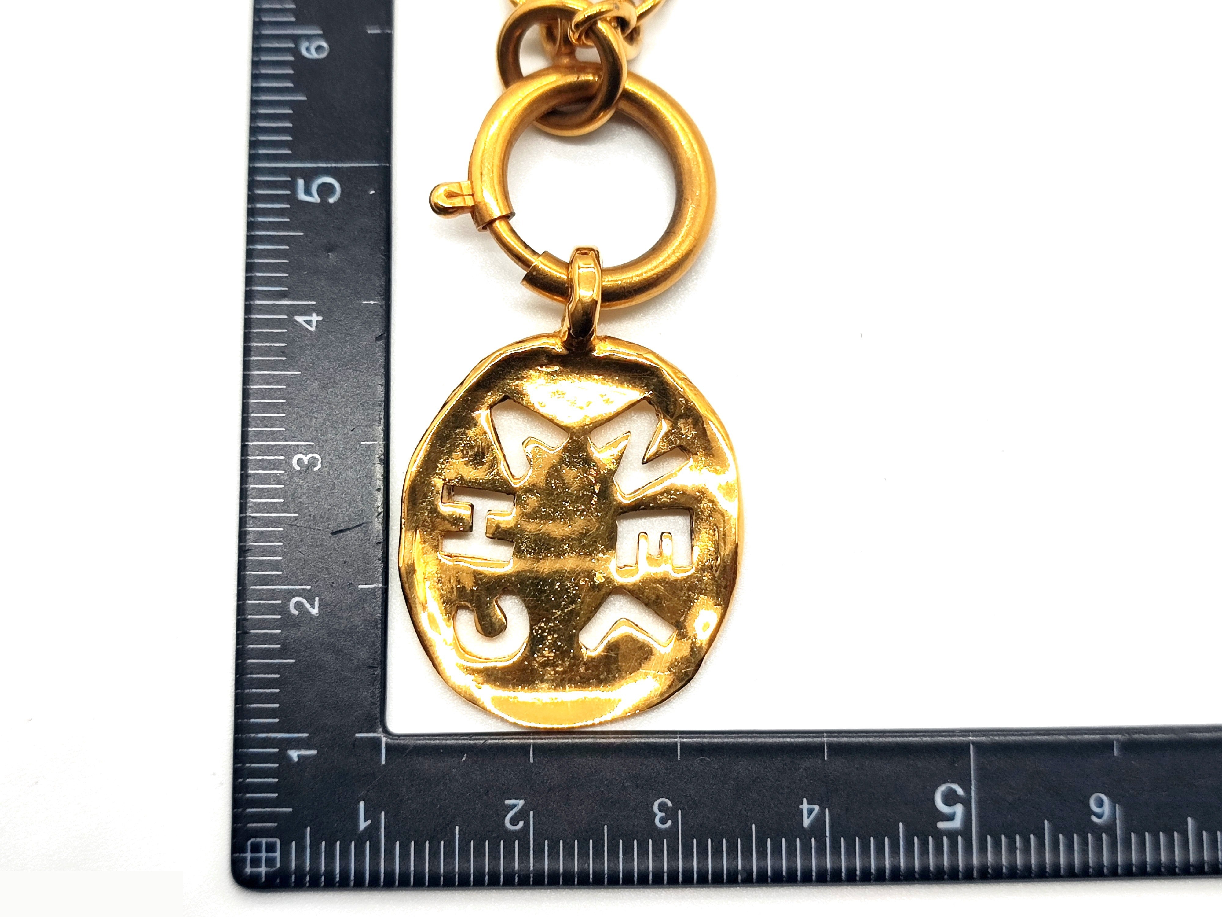 logo necklace, chain approximately 40cm — view 3