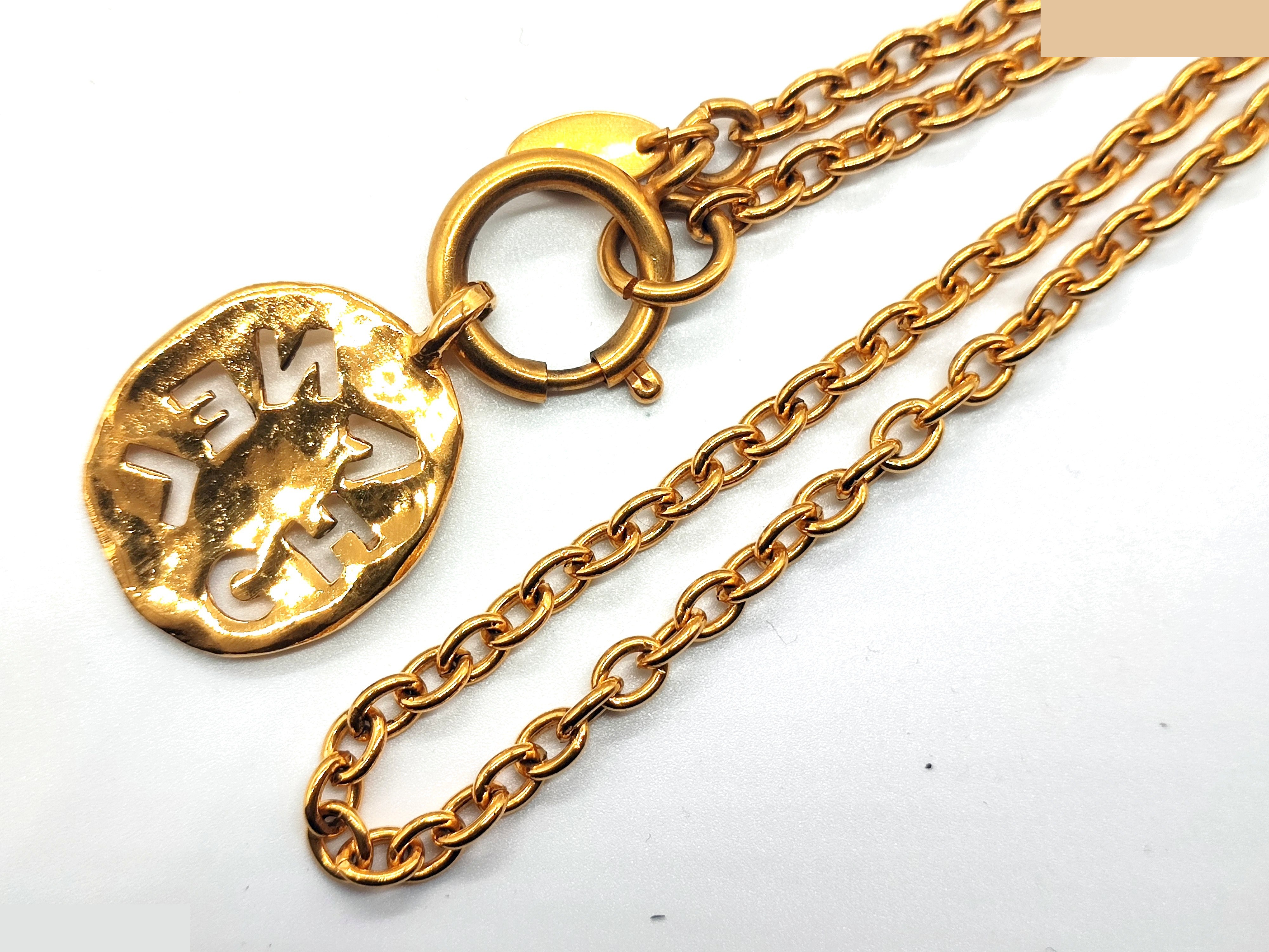 logo necklace, chain approximately 40cm — view 7