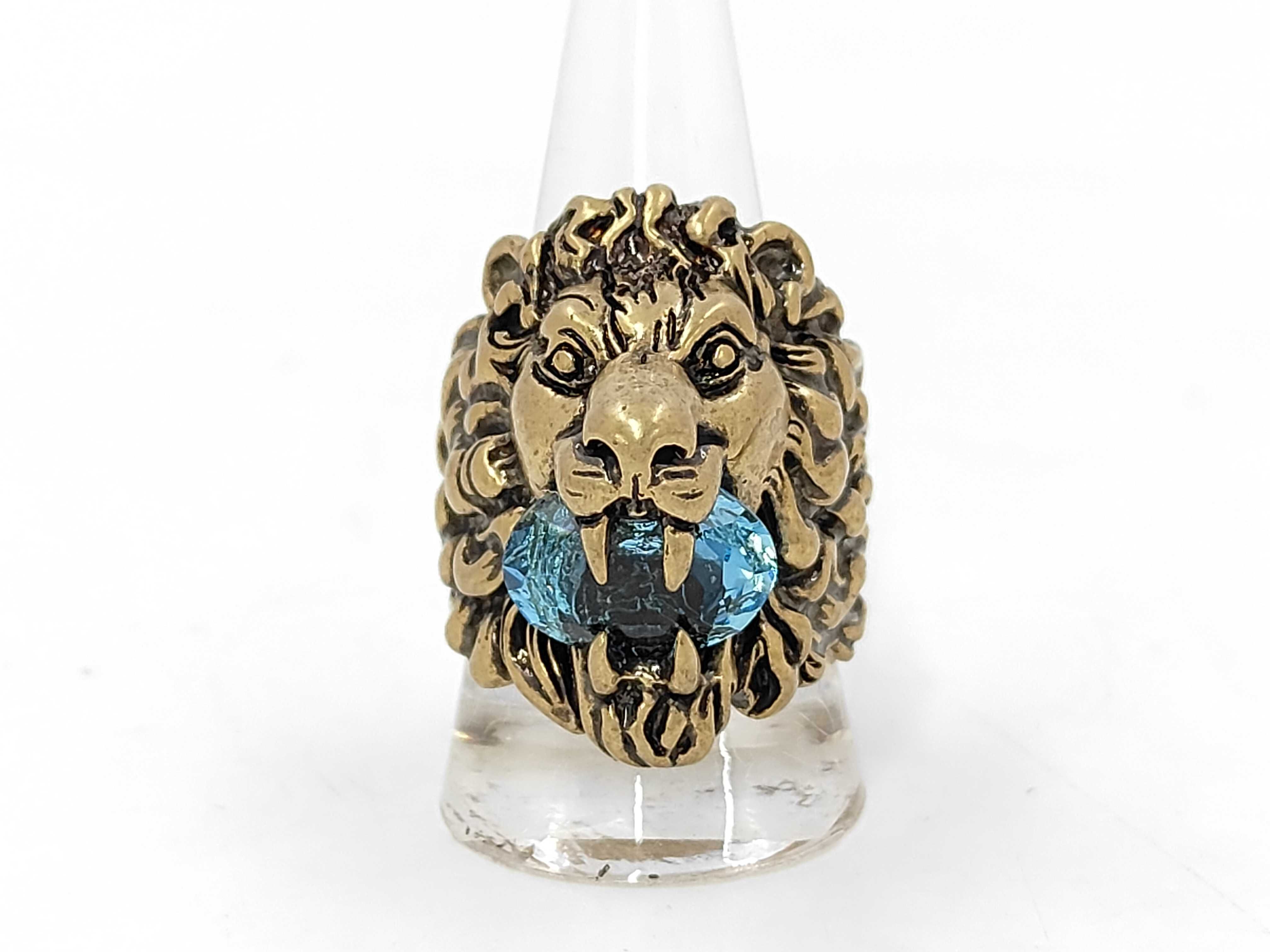 Lion Gold Ring, Size 23