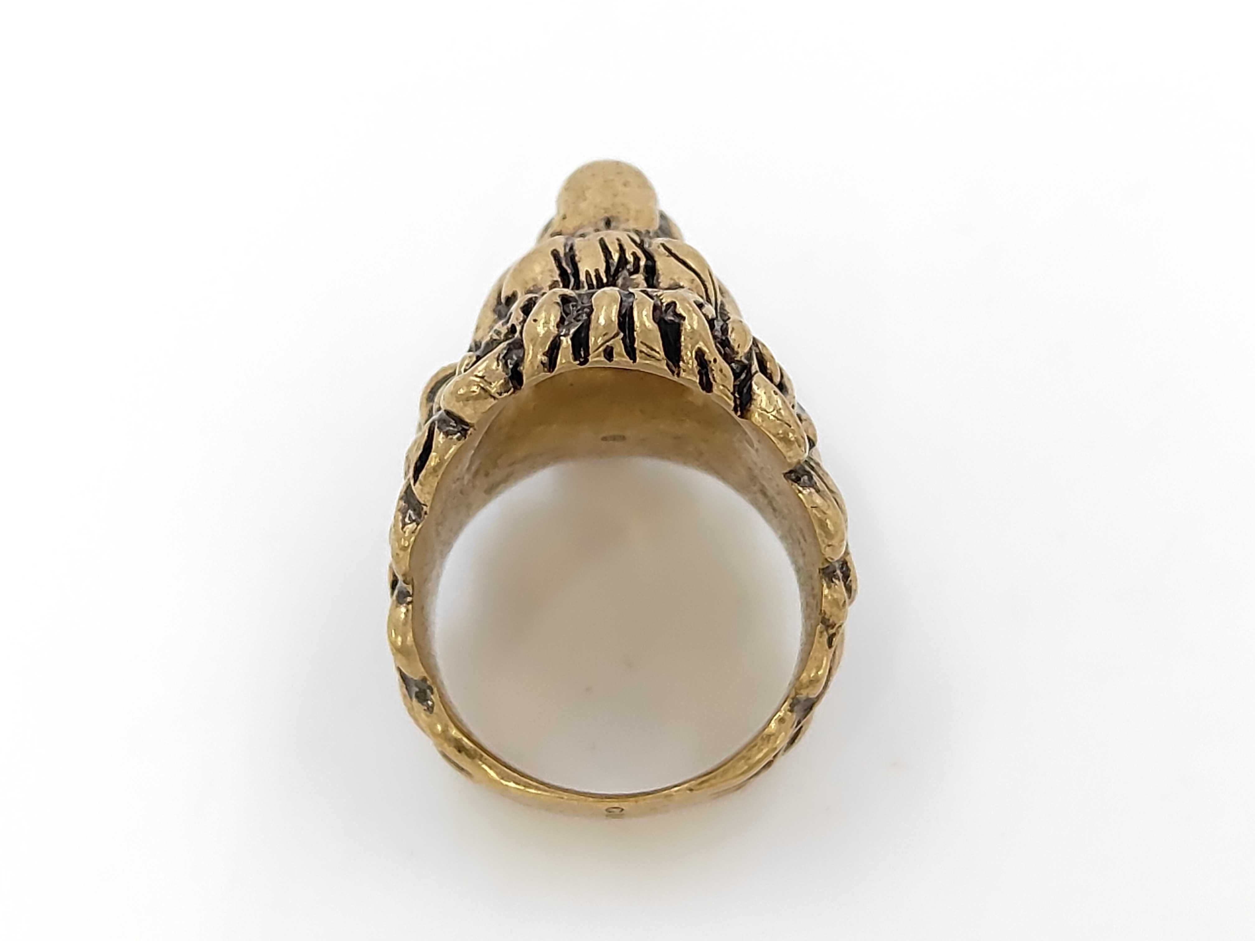 Lion Gold Ring, Size 23 — view 5