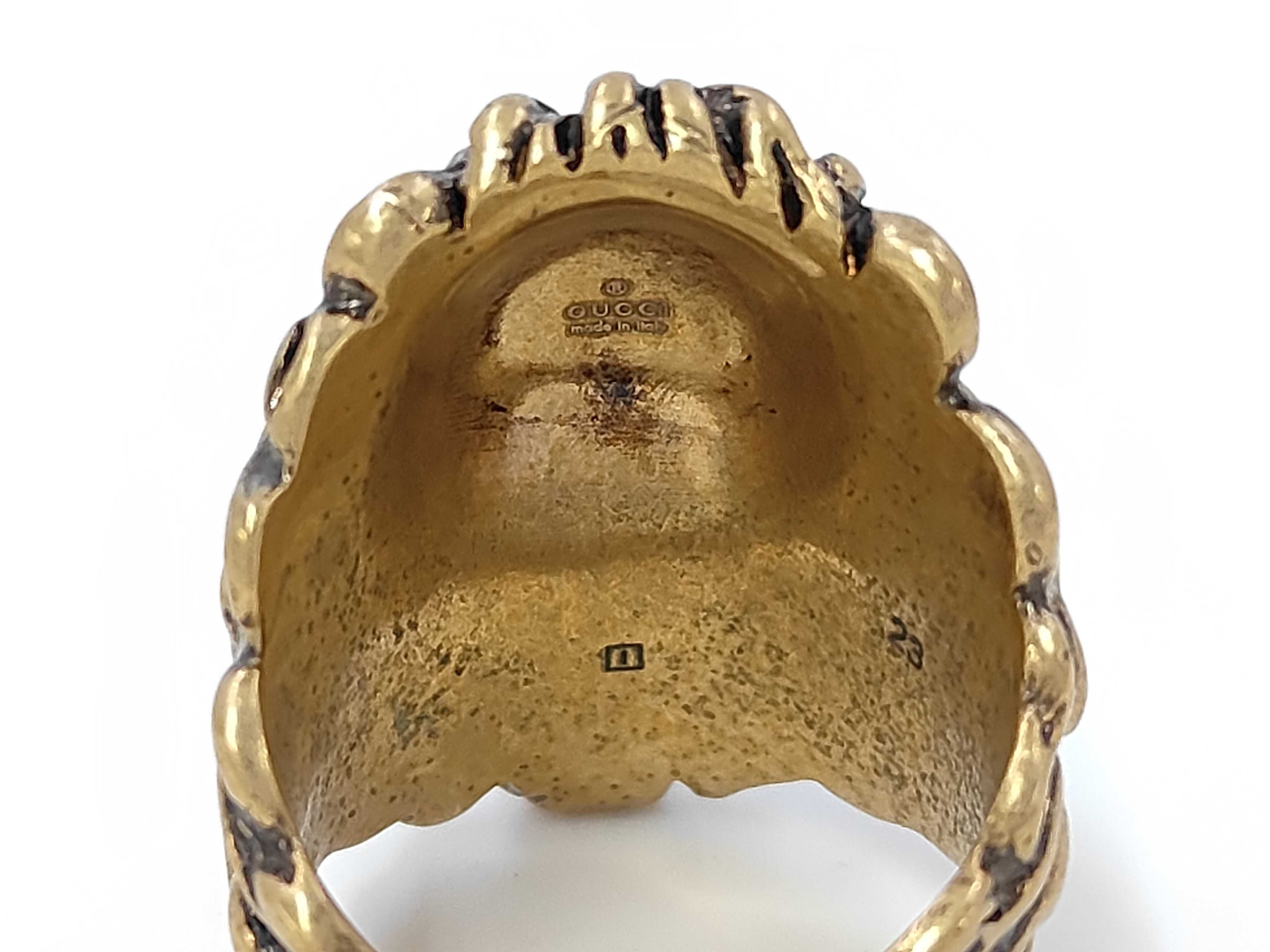 Lion Gold Ring, Size 23 — view 6