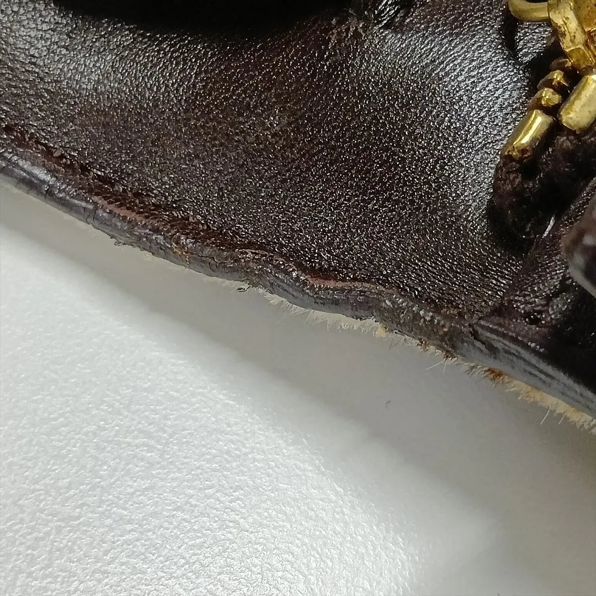 Classic Box Calf Hair x Leather Shoulder Bag, Brown — view 9
