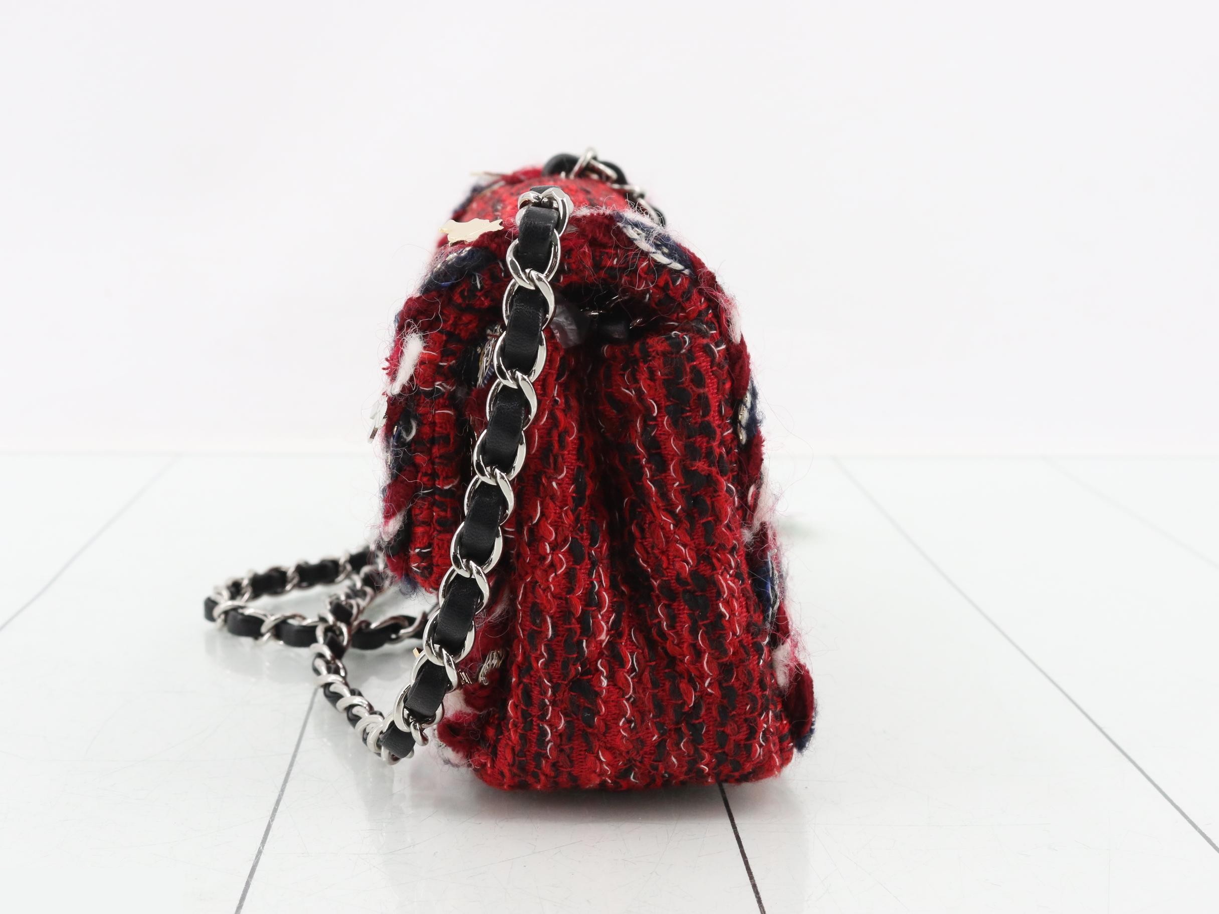 Tweed Mini Matelassé Shoulder Bag — view 3