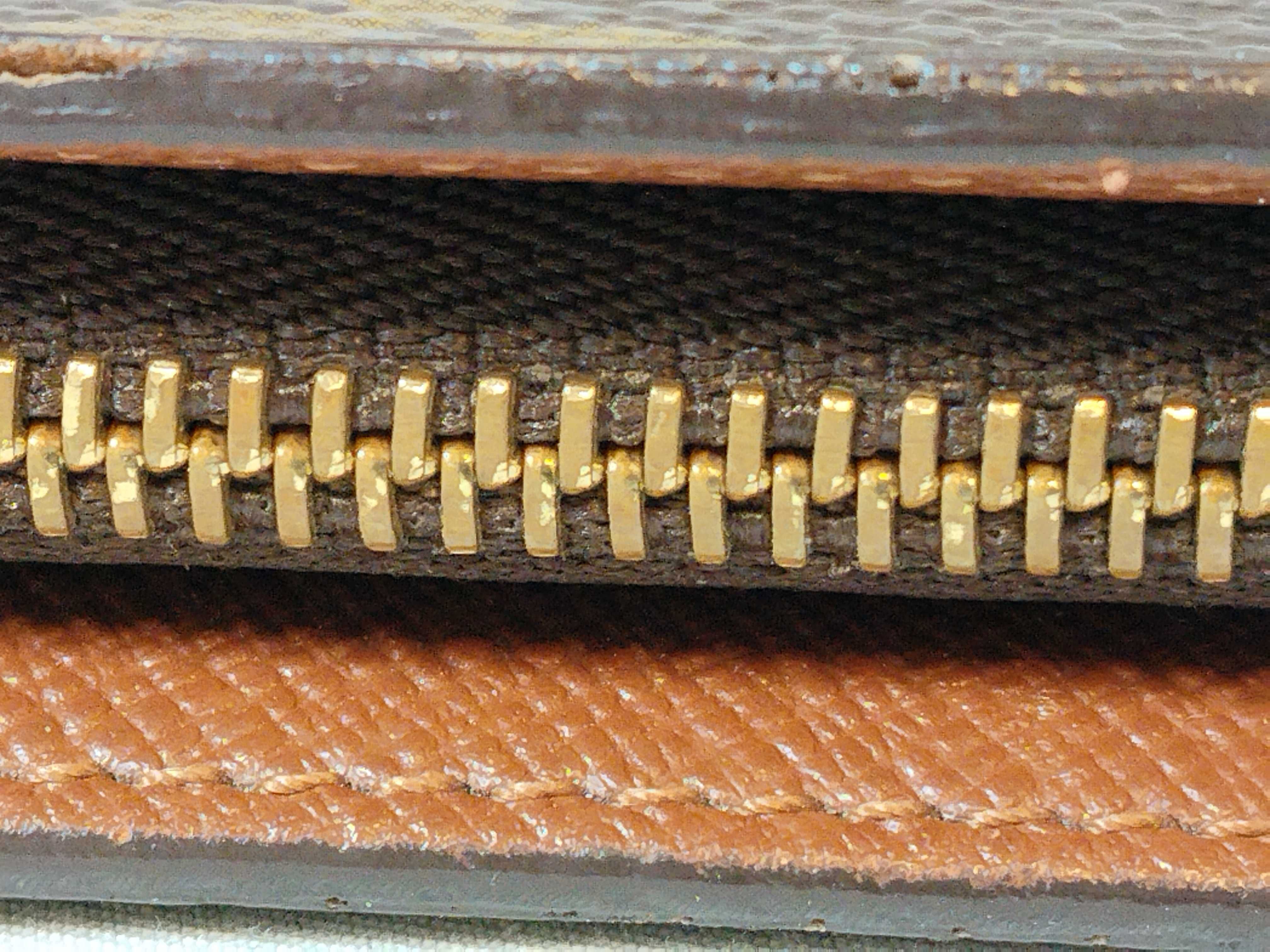 Monogram Portemonnaie Zip Wallet M61727 Initial — view 8