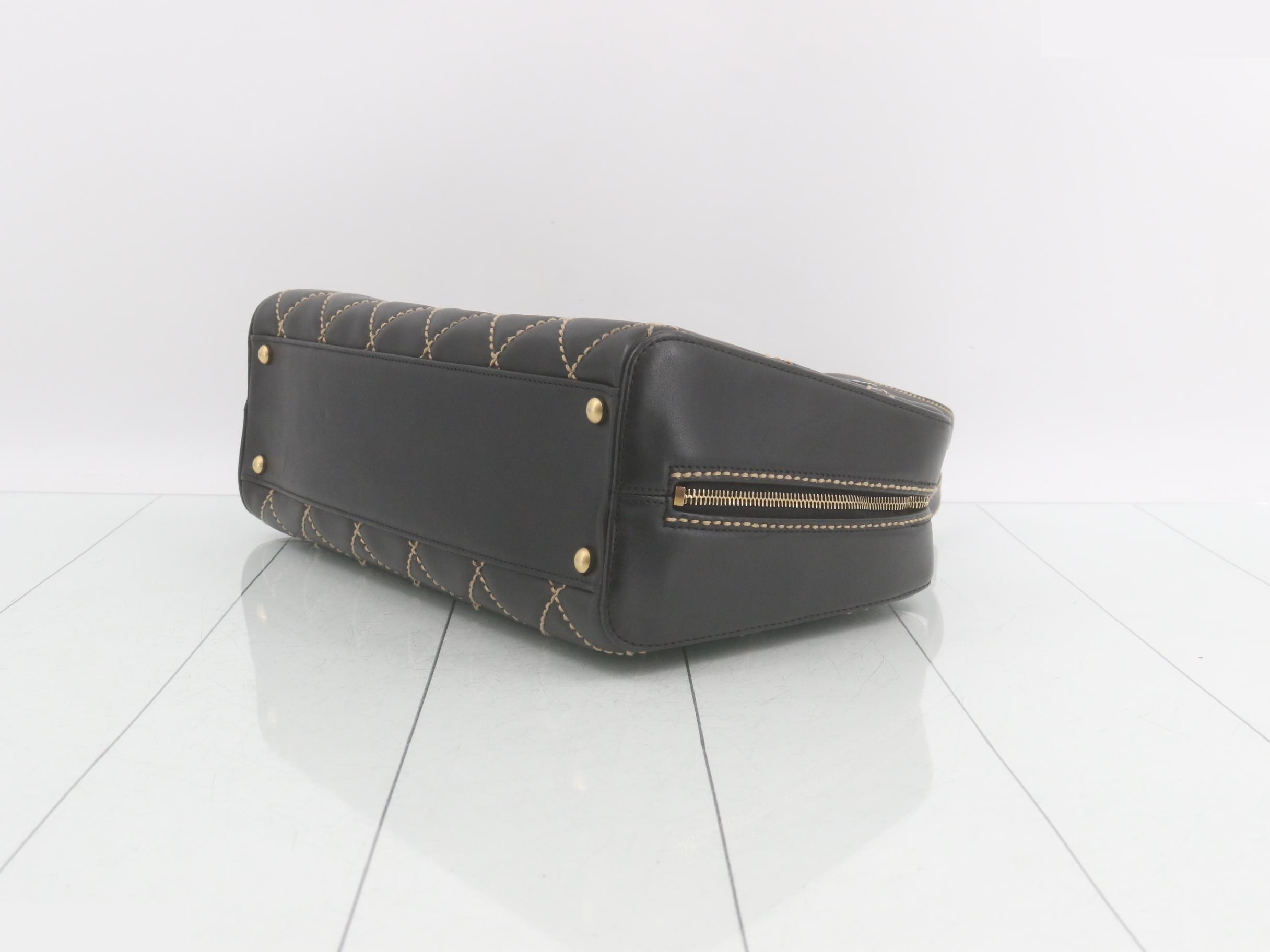 Wild Stitch Handbag, Calfskin, Black, GP, Black, Series 8 — view 6