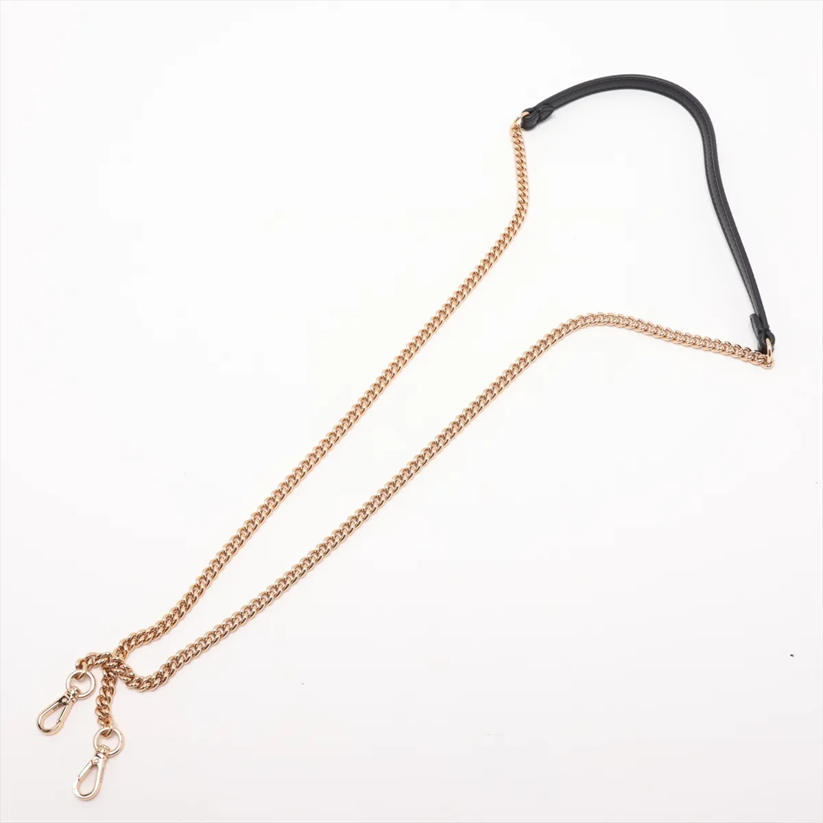 Mini Bucket 8BS017 Beaded Chain Shoulder Bag Gold x Black — view 5