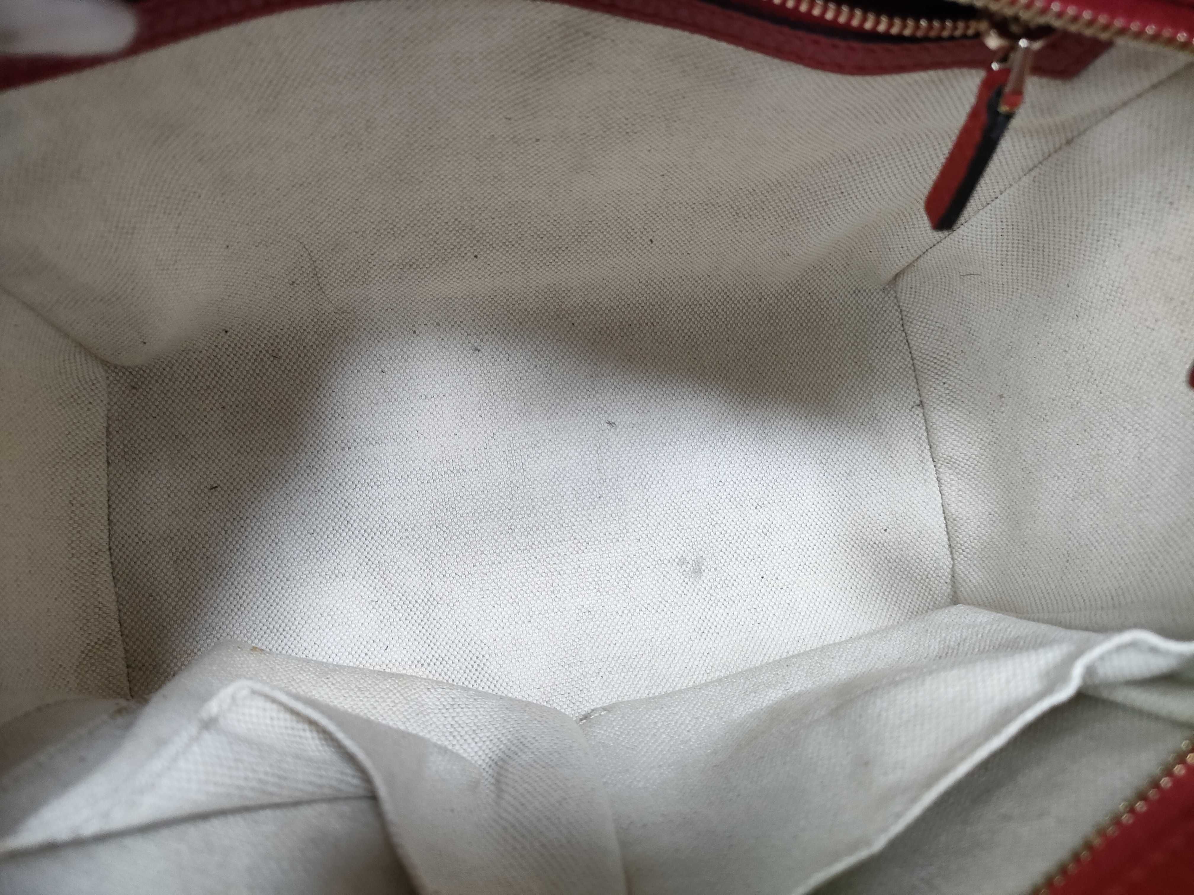 2-Way Handbag 368827 Leather Red ST Dust Bag Name Tag Handbag — view 13
