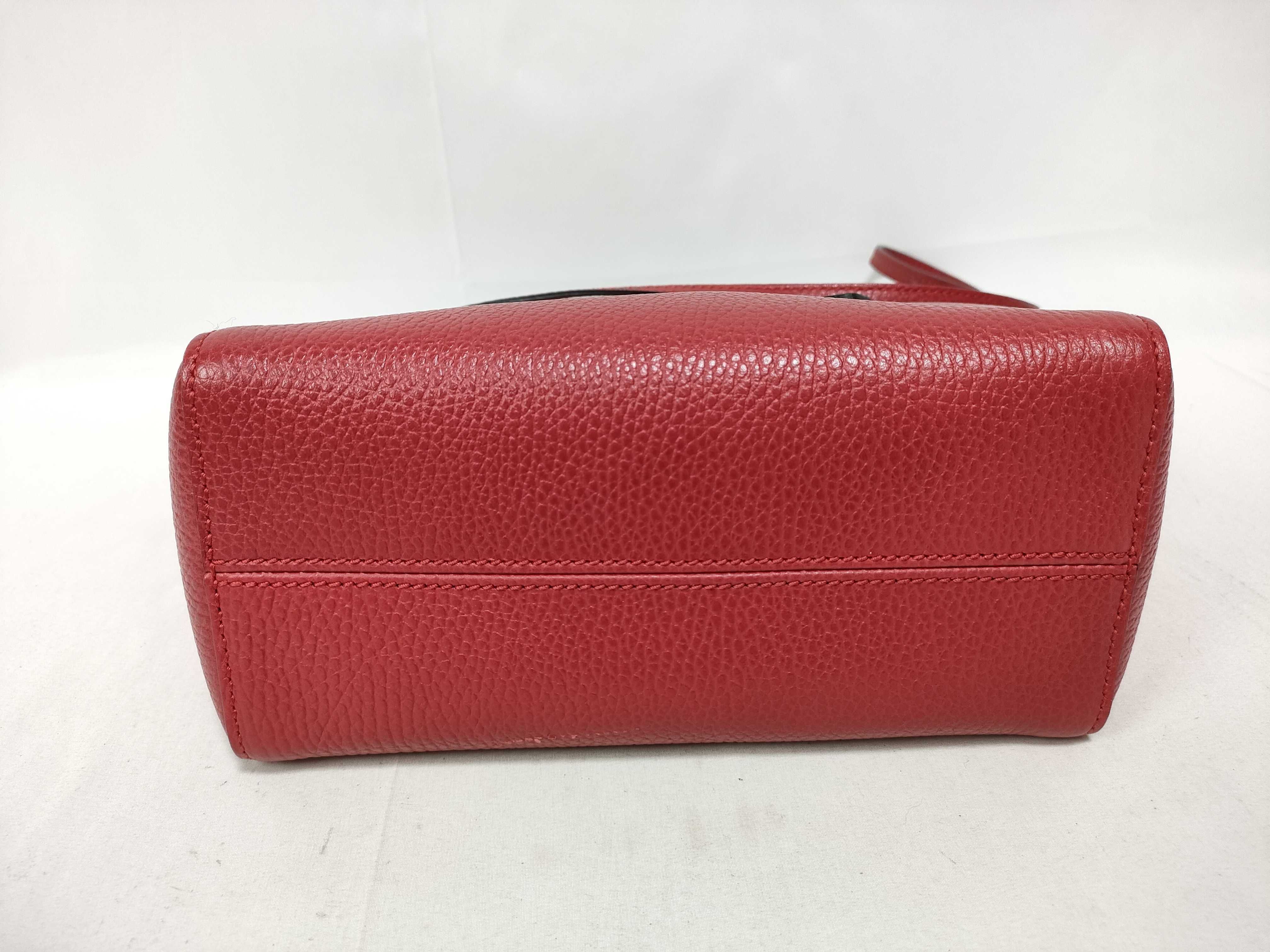 2-Way Handbag 368827 Leather Red ST Dust Bag Name Tag Handbag — view 3