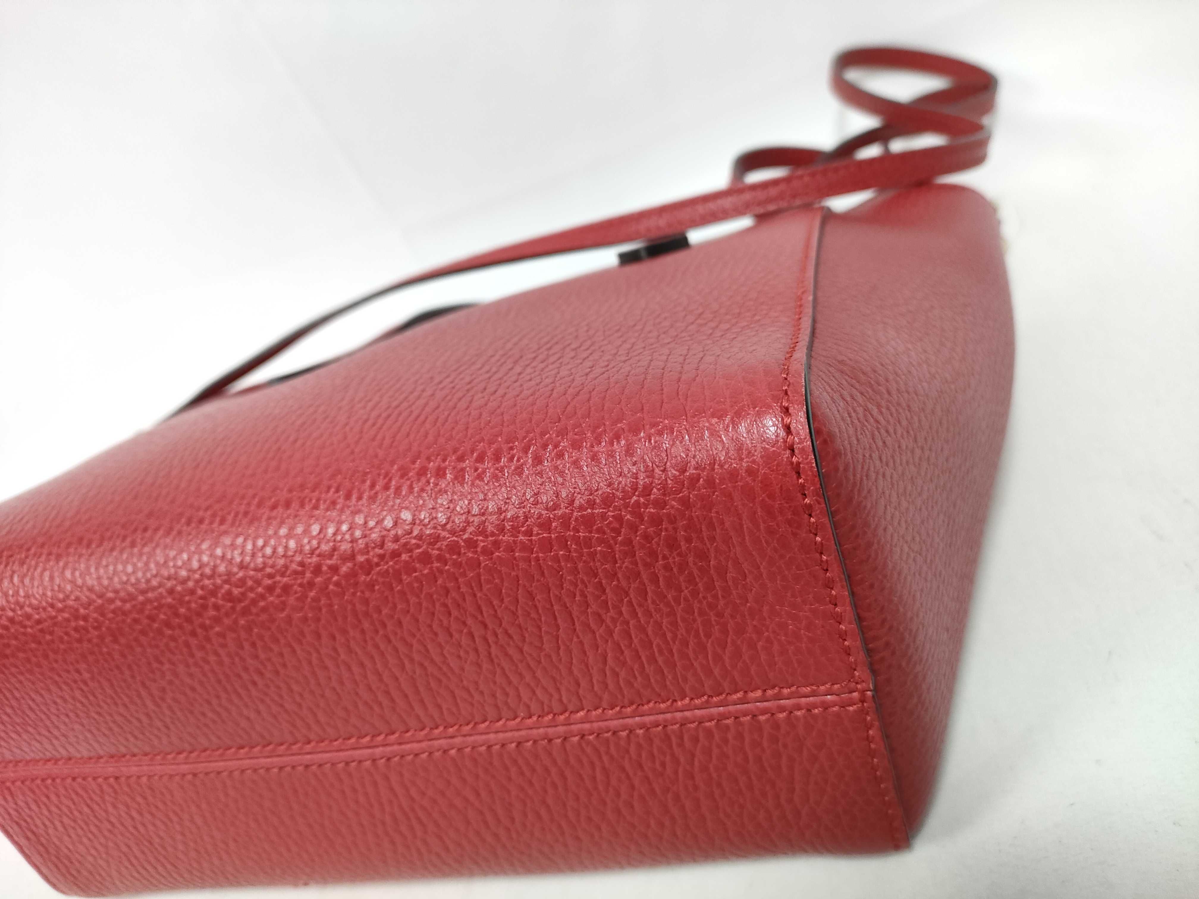 2-Way Handbag 368827 Leather Red ST Dust Bag Name Tag Handbag — view 4
