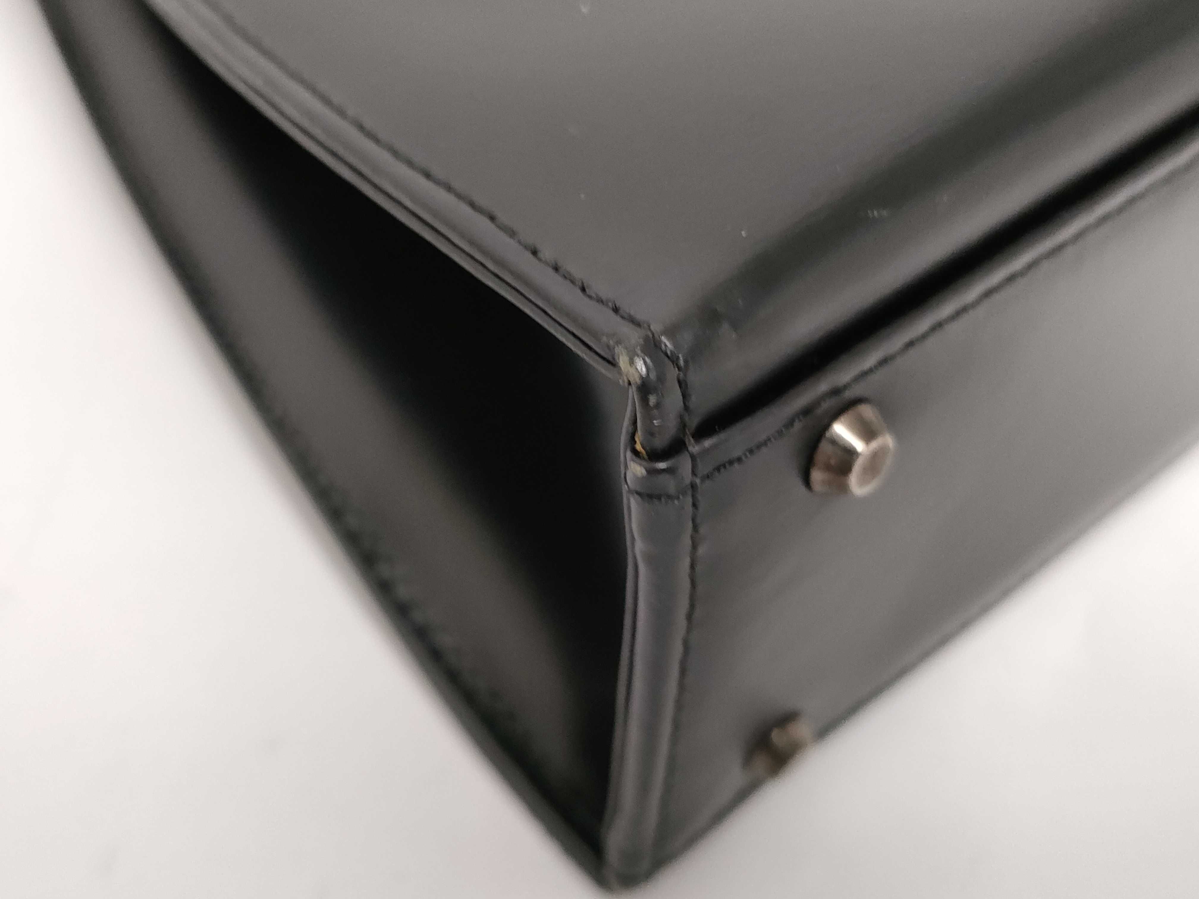 2-Way Bag, Black Leather Handbag — view 8