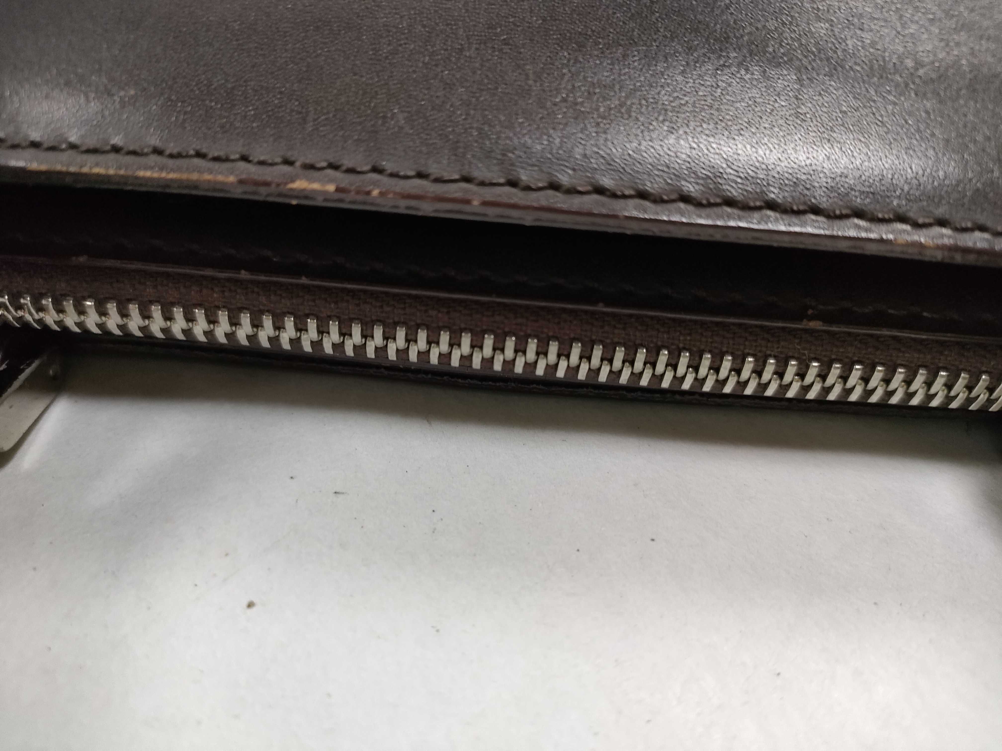 All-Leather Handbag, Dark Brown — view 6