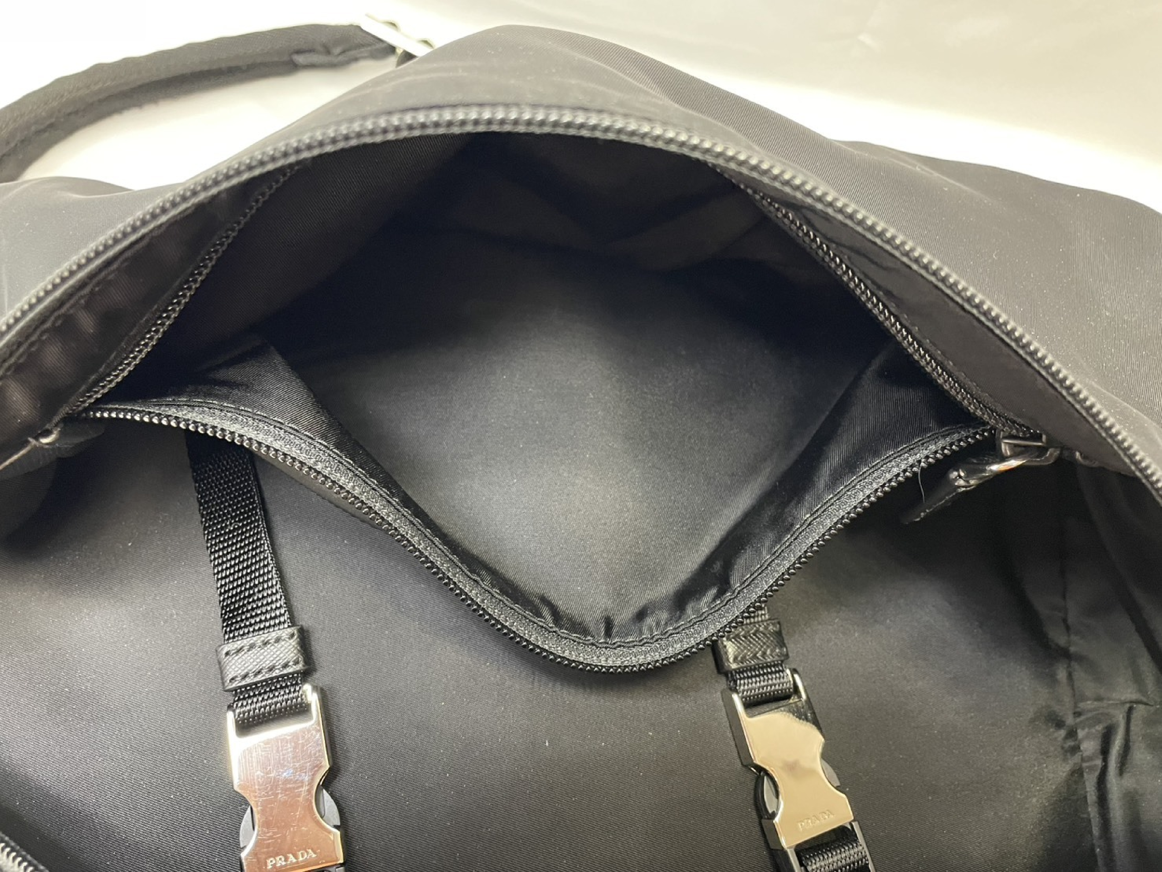 Backpack, Prada Saffiano Leather, VZ0063 Black, 2VZ028 Backpack — view 14
