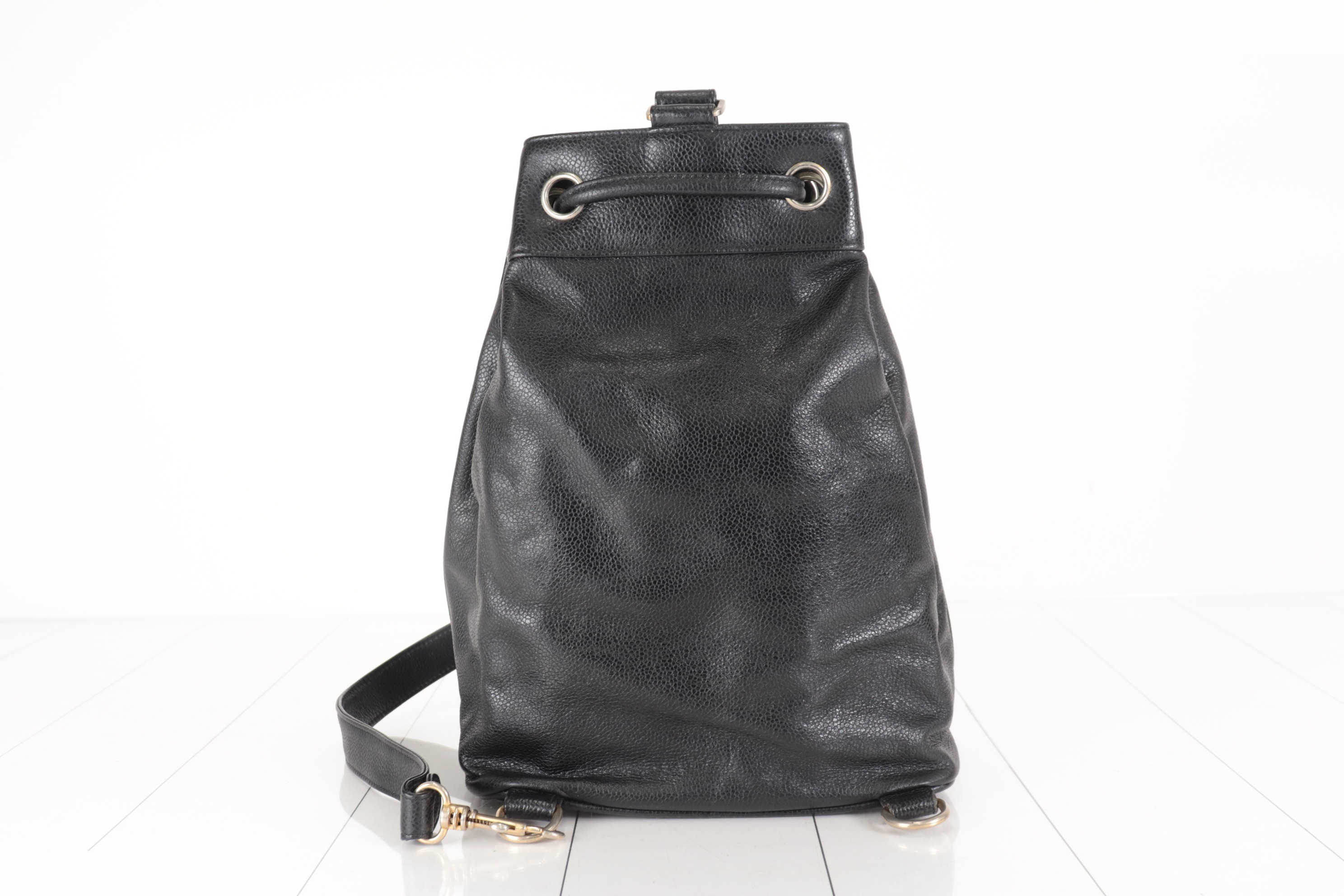 Coco Mark Caviar Drawstring Shoulder Bag, Unit 1 — view 3