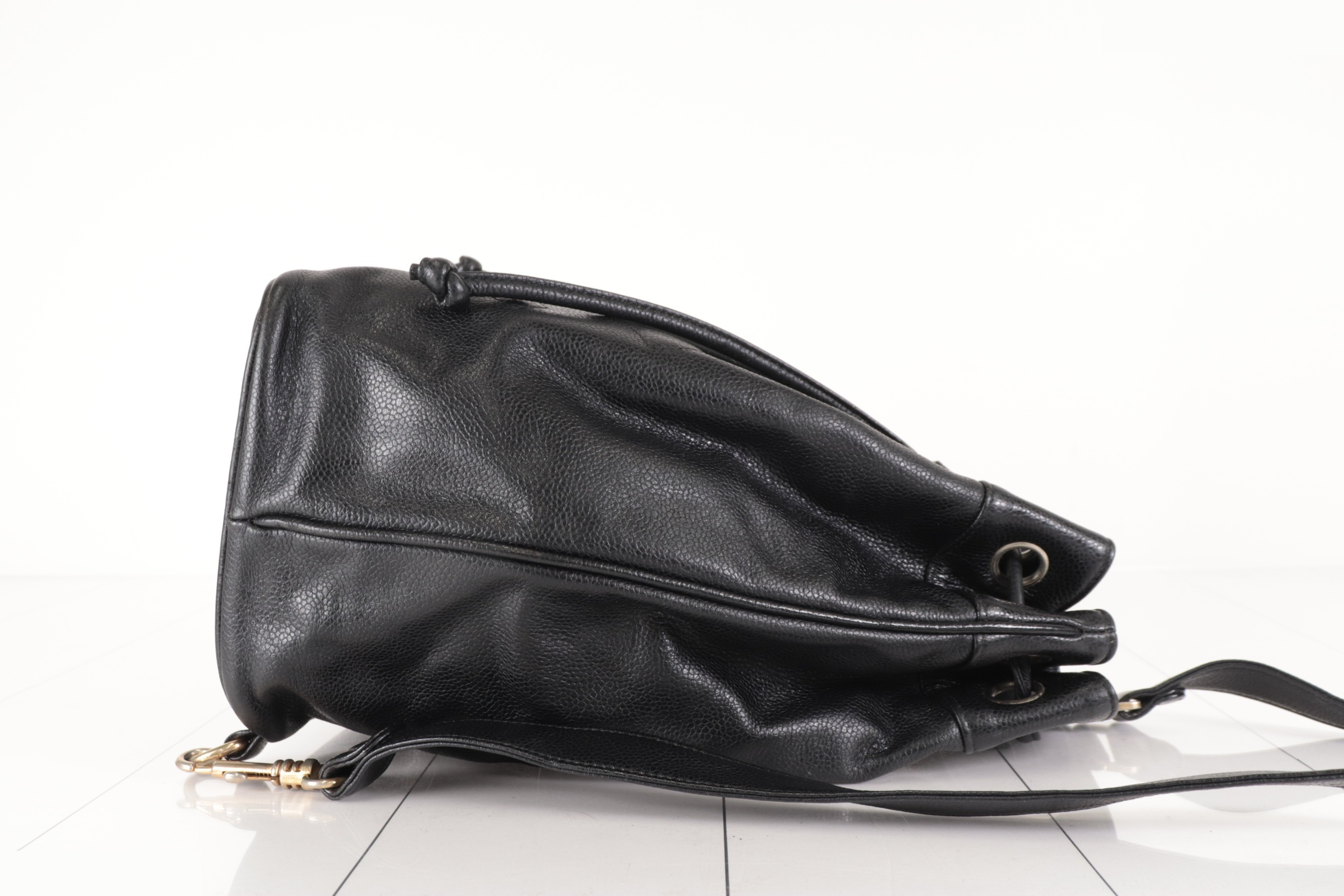 Coco Mark Caviar Drawstring Shoulder Bag, Unit 1 — view 6