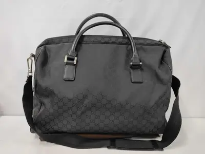 GG Canvas 196356 Boston 2-Way Boston Bag (ky25042) Boston Bag