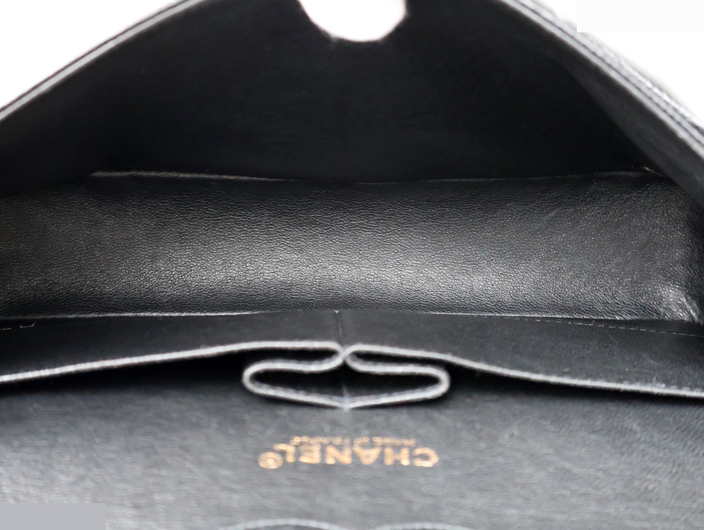 Caviar leather Matelassé 25 Double flap Double chain shoulder bag, black — view 12