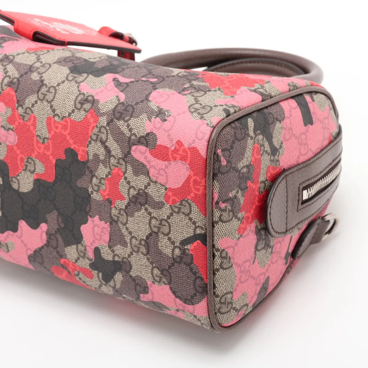GG Camouflage PVC x Leather 2-Way Handbag, Brown, 854860 — view 3