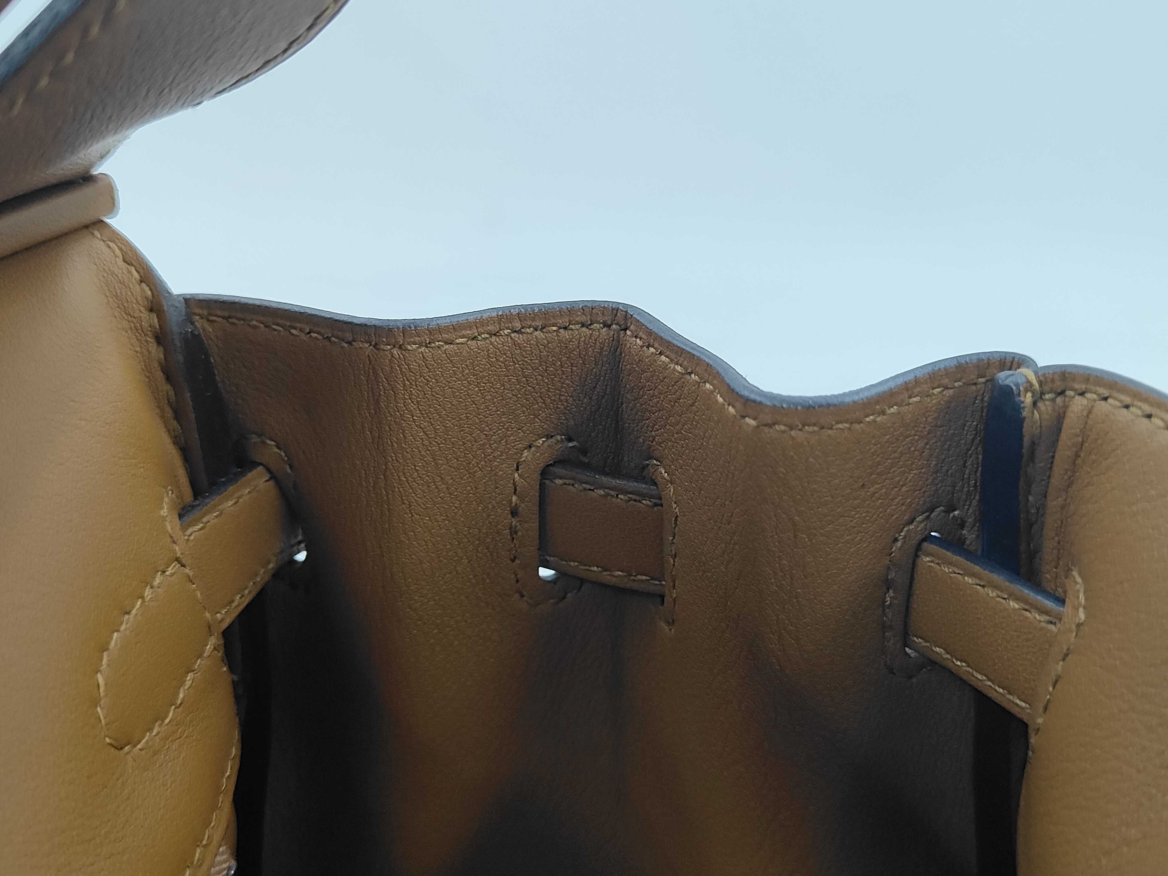 Birkin 25 Biscuit Silver Hardware (Stamped) Handbag — view 8