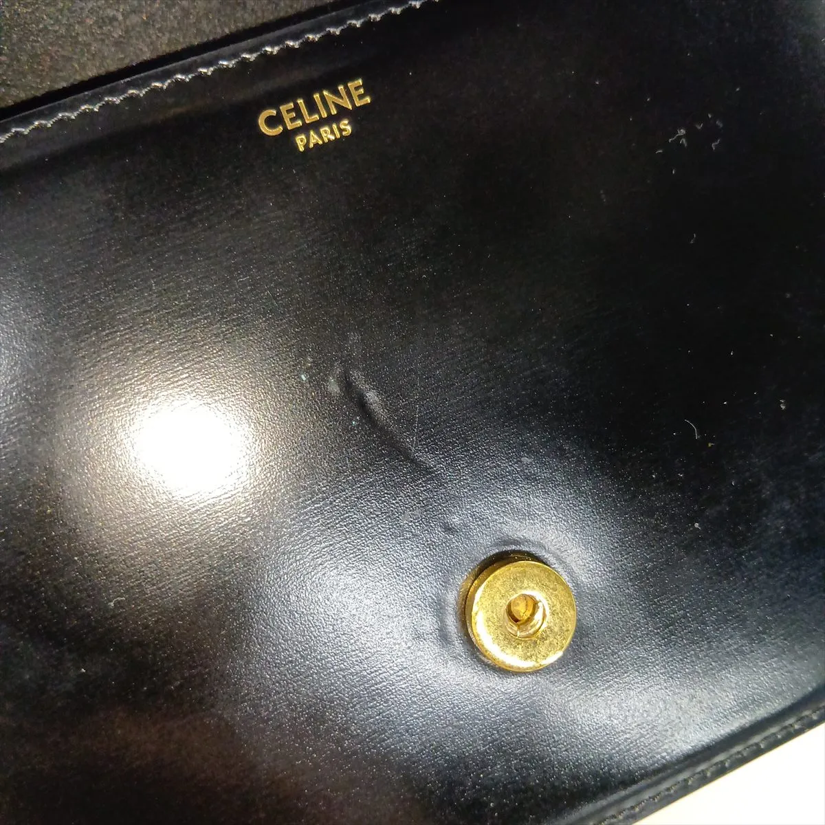 Cuir Triomphe Teen Leather Shoulder Bag, Black — view 15