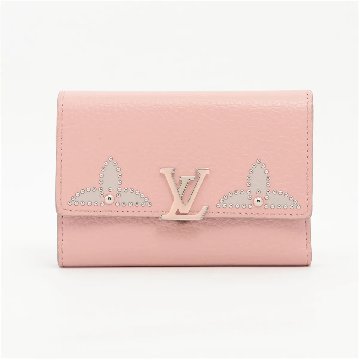 Taurillon Portefeuille Capucines Compact M63221 MI3118 Pink Wallet