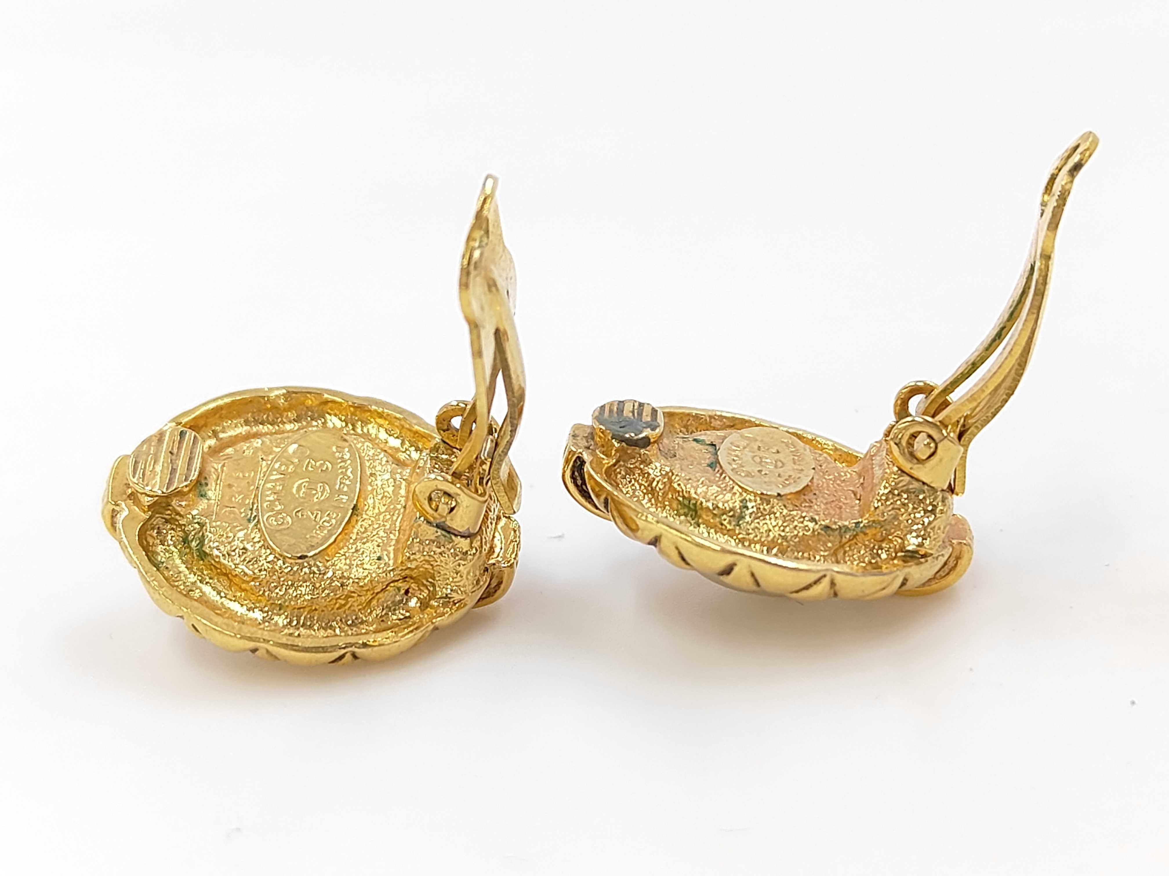 Pearl Matelassé Gold-Tone Earrings — view 3