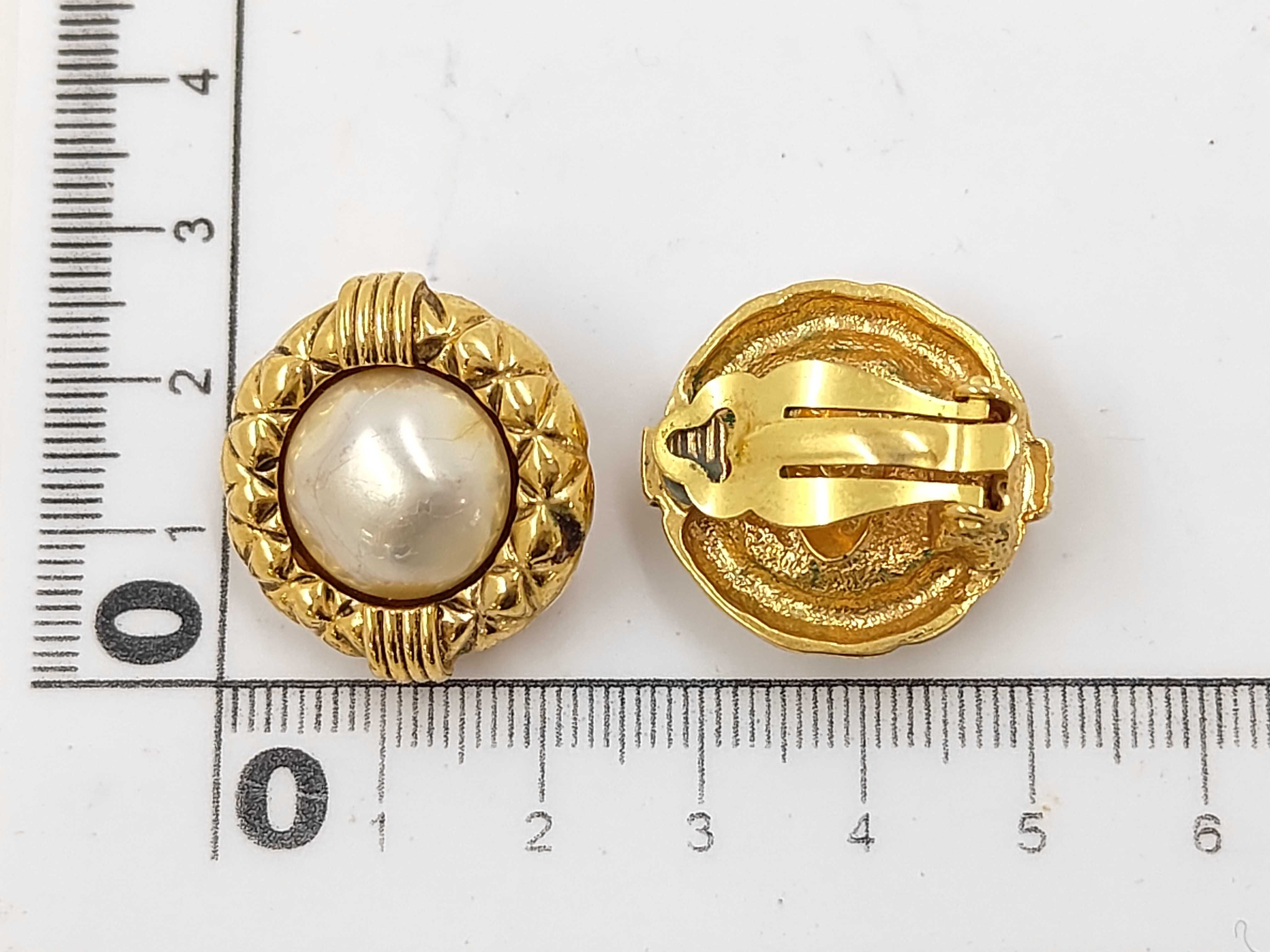 Pearl Matelassé Gold-Tone Earrings — view 6
