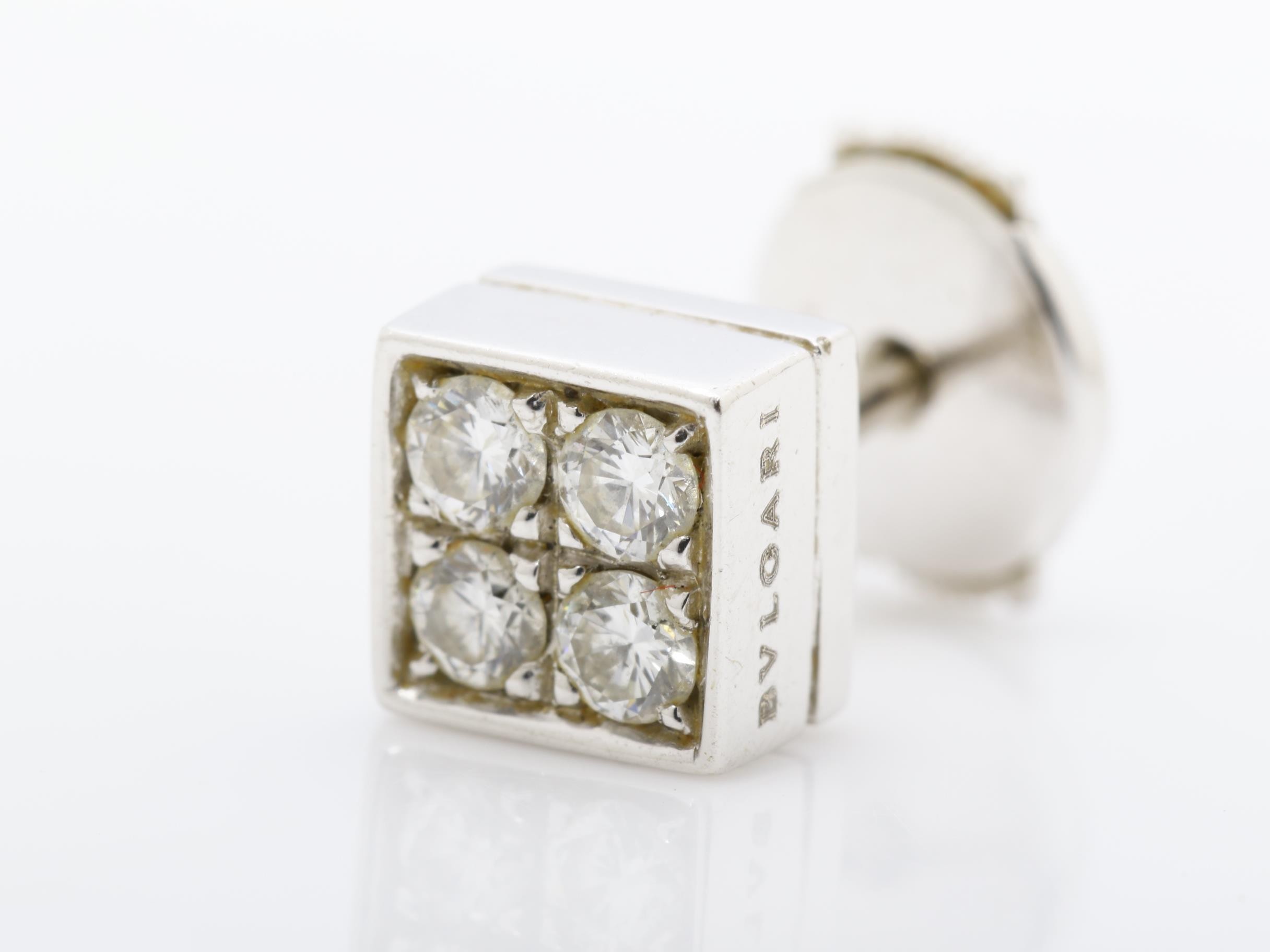 Lucia Earrings, Diamond, 750 White Gold, 4.4g — view 3