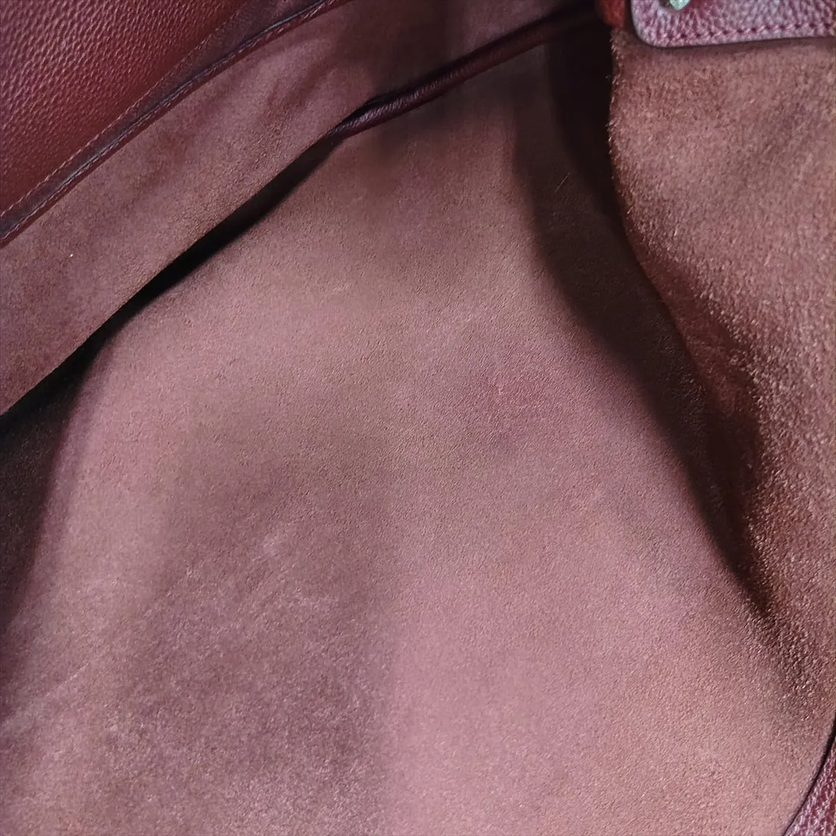 801041 Leather Shoulder Bag, Bordeaux — view 13