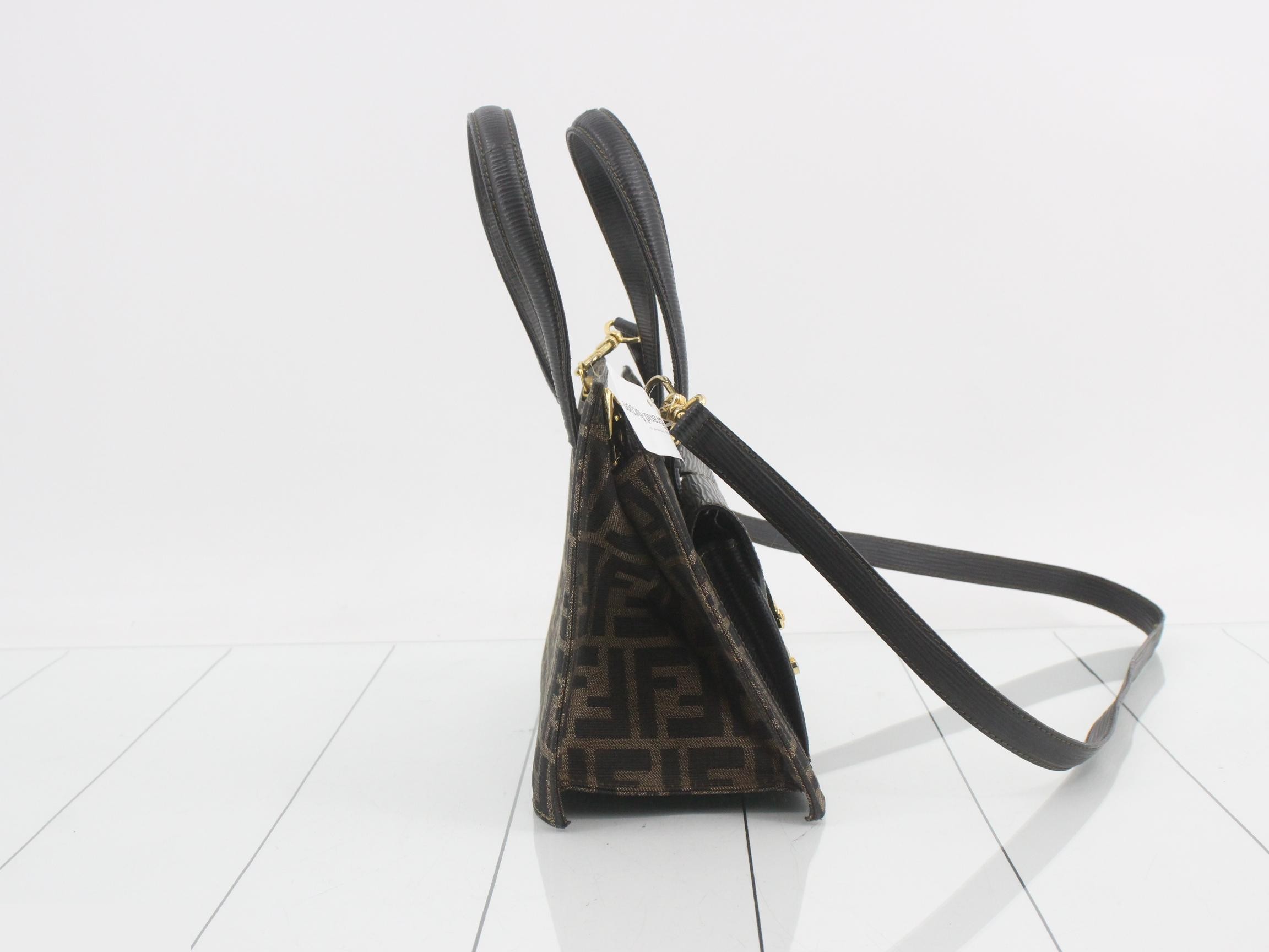 2-Way Bag, Brown/Black Canvas — view 4