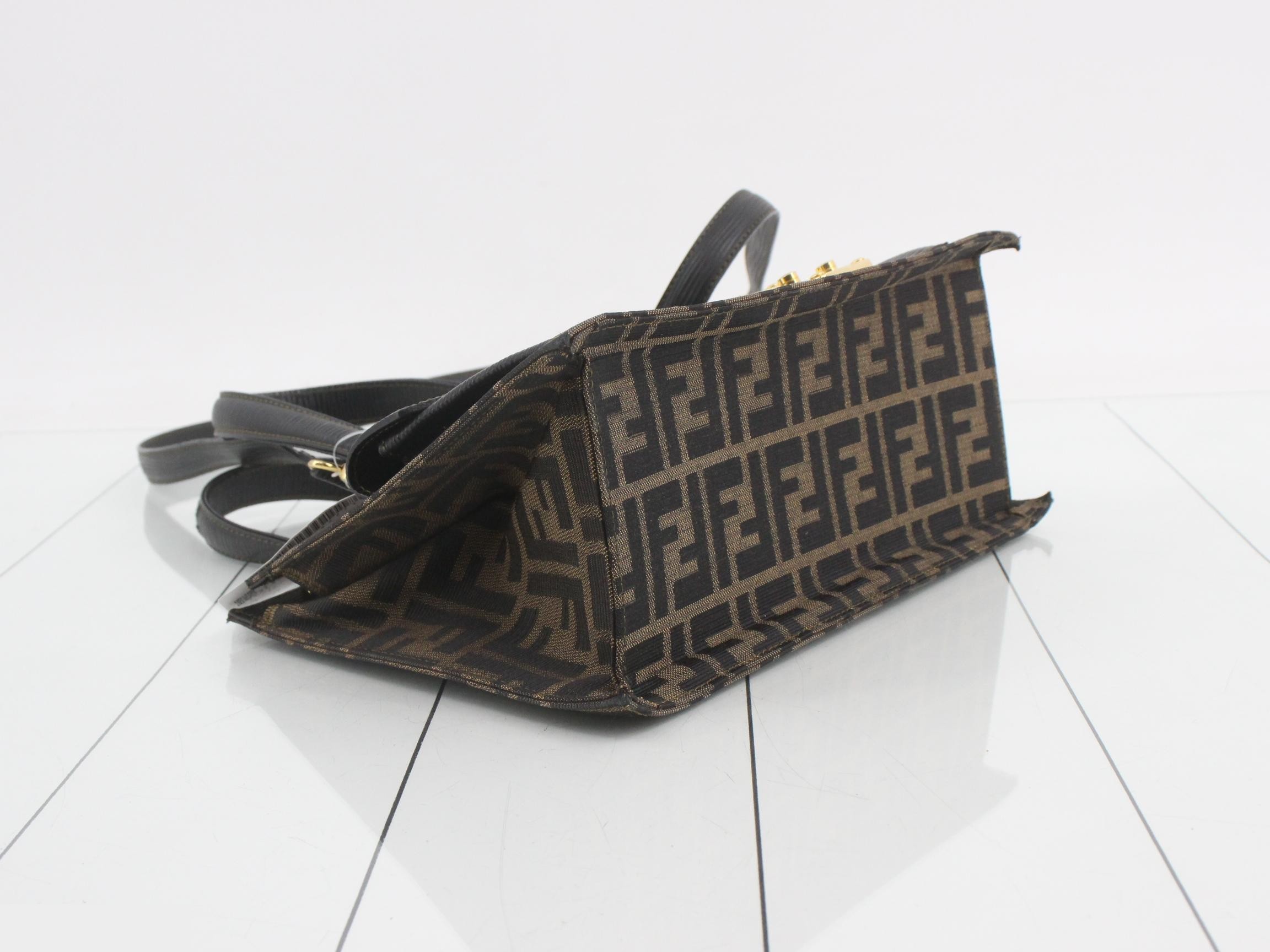 2-Way Bag, Brown/Black Canvas — view 5