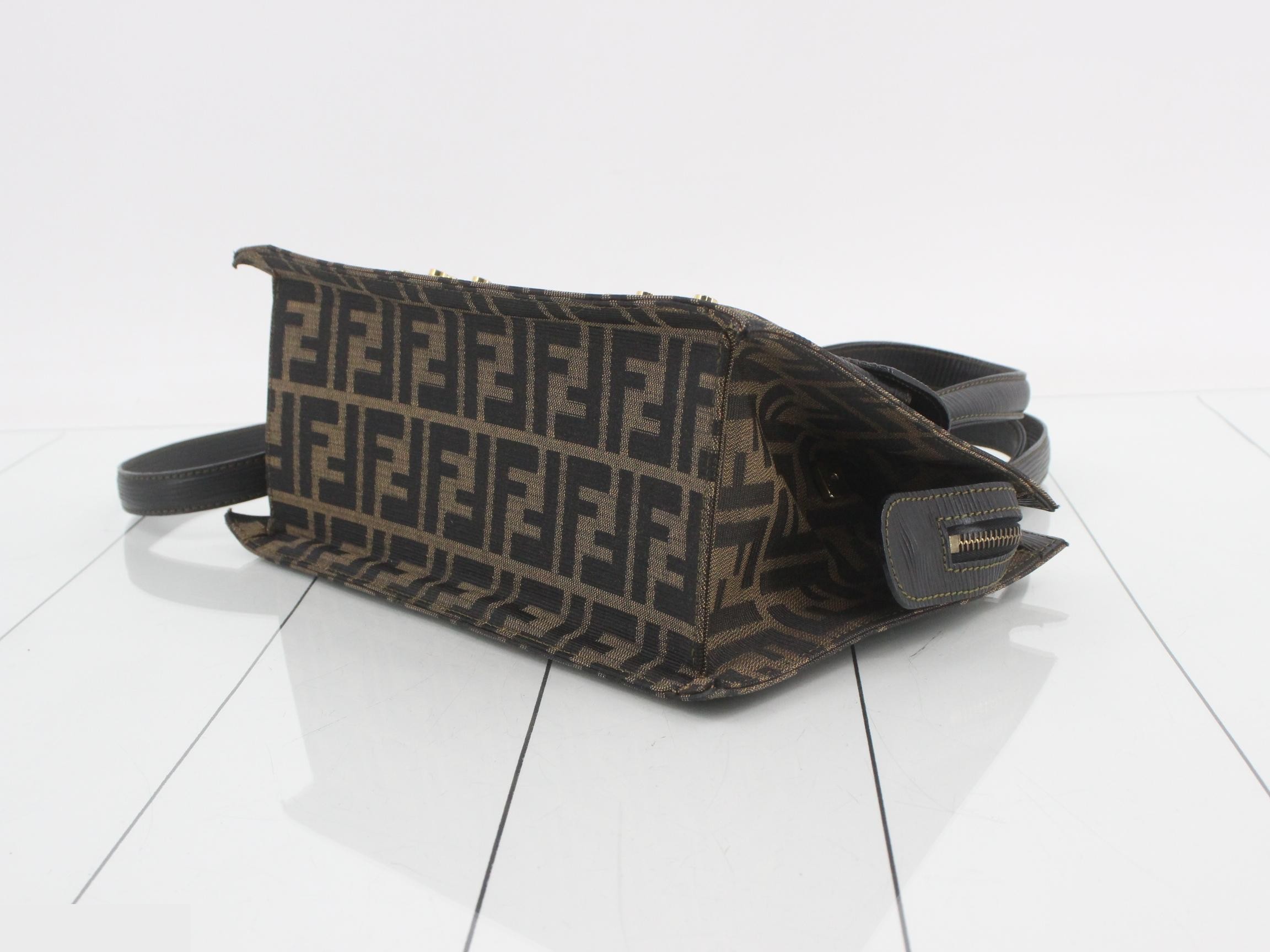 2-Way Bag, Brown/Black Canvas — view 6