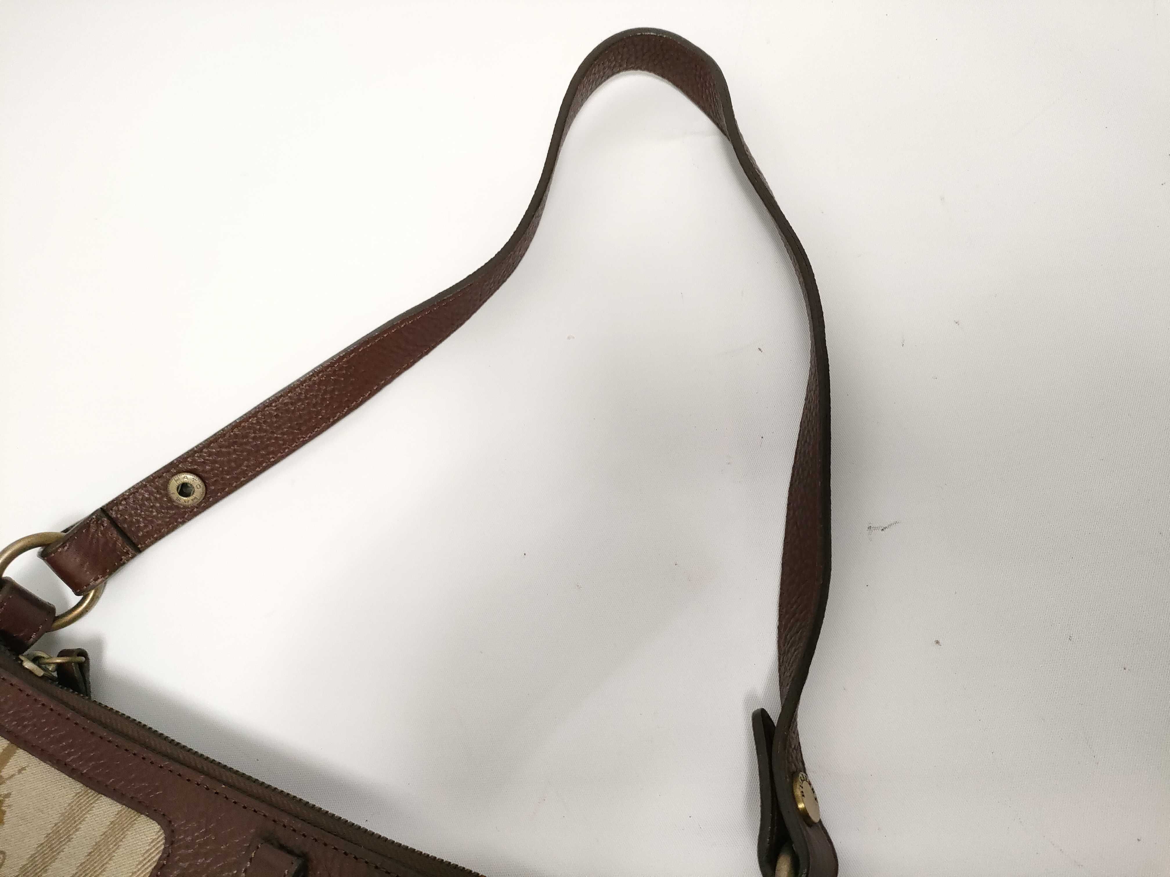 Horseferry Nova Check Canvas x Leather Gold Hardware One-Shoulder Bag Dust Bag — view 3