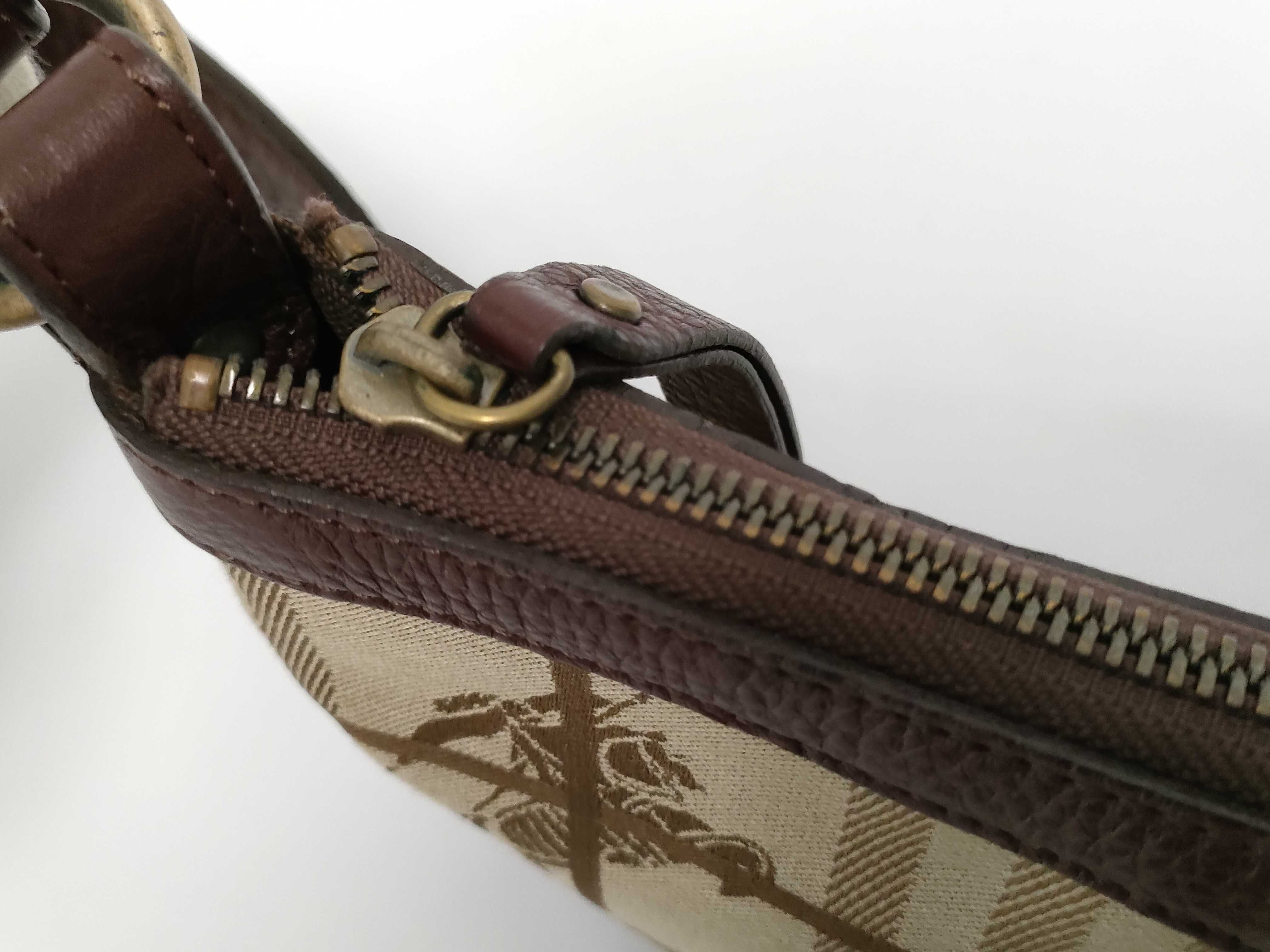 Horseferry Nova Check Canvas x Leather Gold Hardware One-Shoulder Bag Dust Bag — view 8