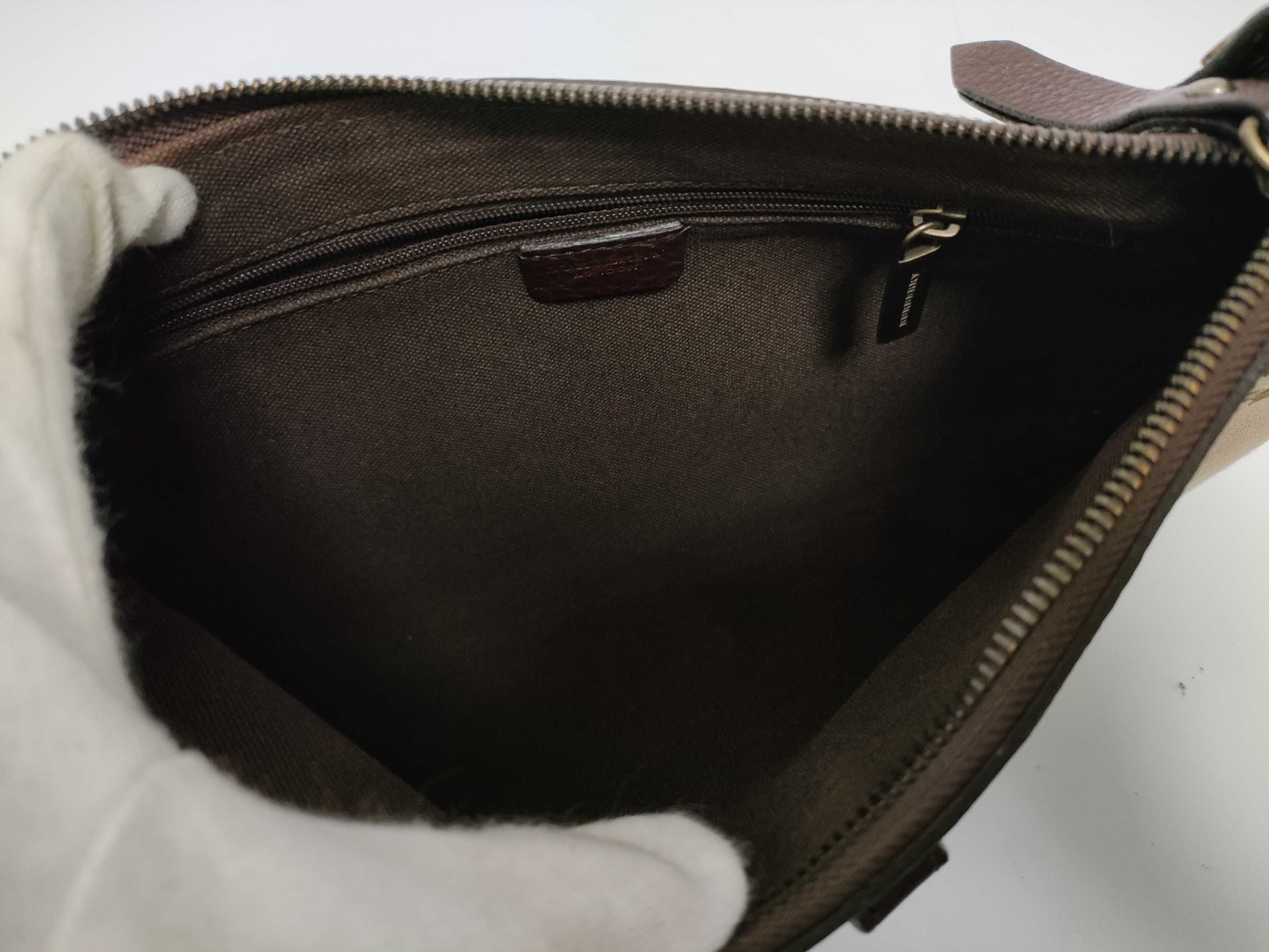 Horseferry Nova Check Canvas x Leather Gold Hardware One-Shoulder Bag Dust Bag — view 10