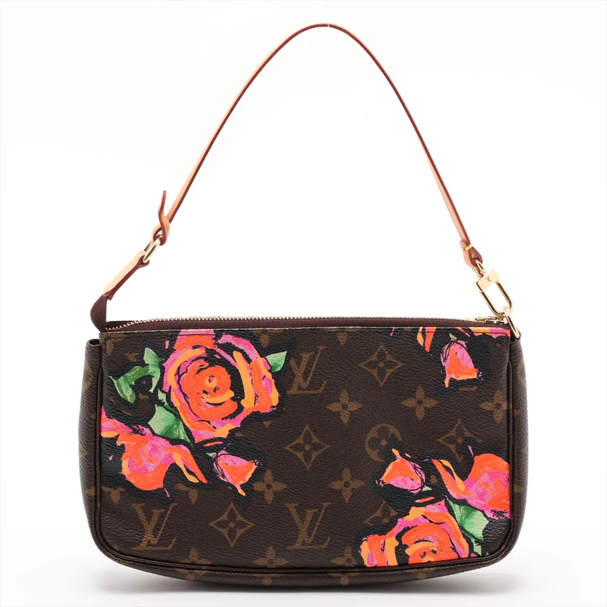 Monogram Rose Pochette Accessoires M48615 CA5018 Brown — view 2