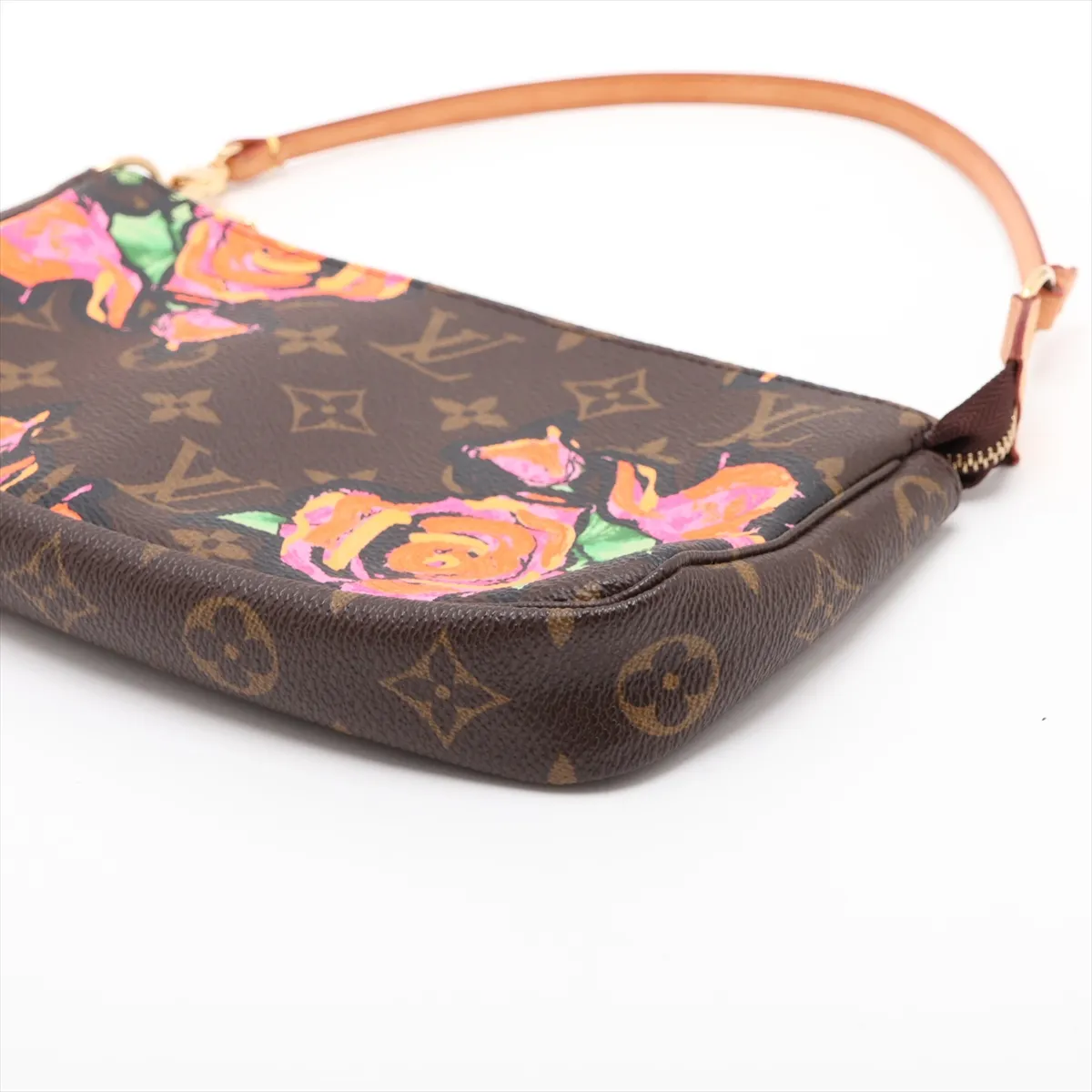 Monogram Rose Pochette Accessoires M48615 CA5018 Brown — view 3
