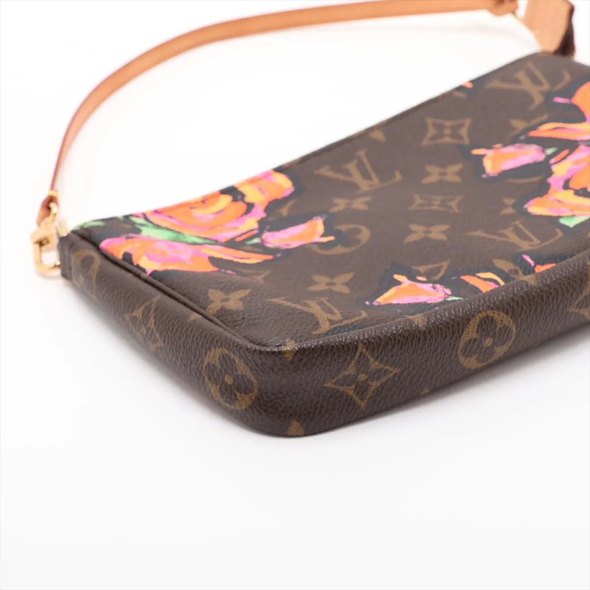 Monogram Rose Pochette Accessoires M48615 CA5018 Brown — view 4