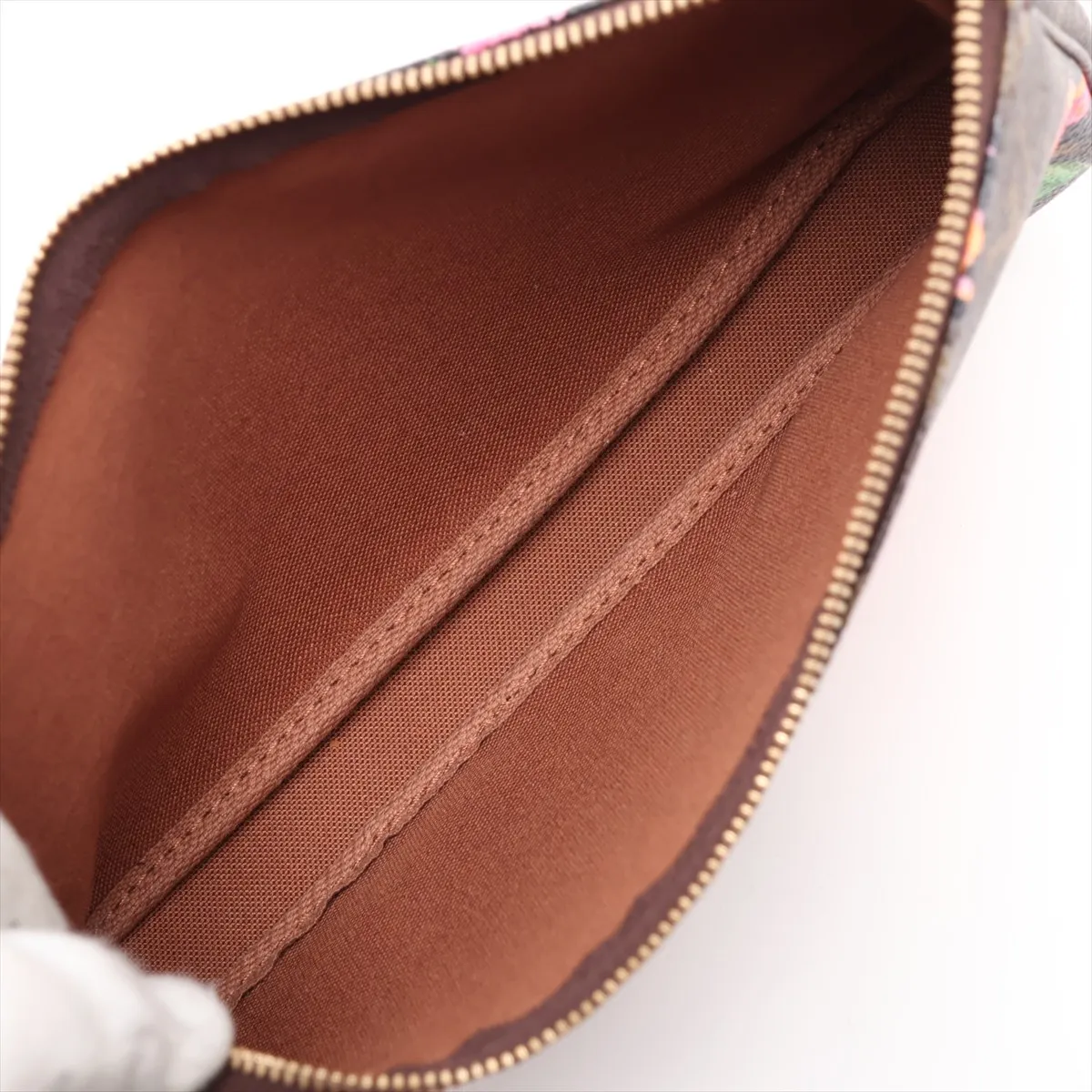 Monogram Rose Pochette Accessoires M48615 CA5018 Brown — view 7