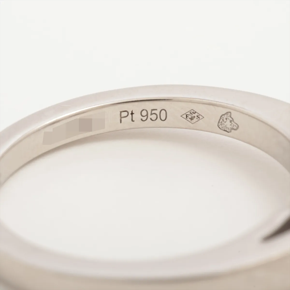 Ballerina Diamond Ring, Pt950, 4.9g, 0.30ct diamond, H VS1 clarity, 3EX (Excellent Condition), No Finish, Size 48, PPR881. Metal wear, CO1 stamp present. — view 4