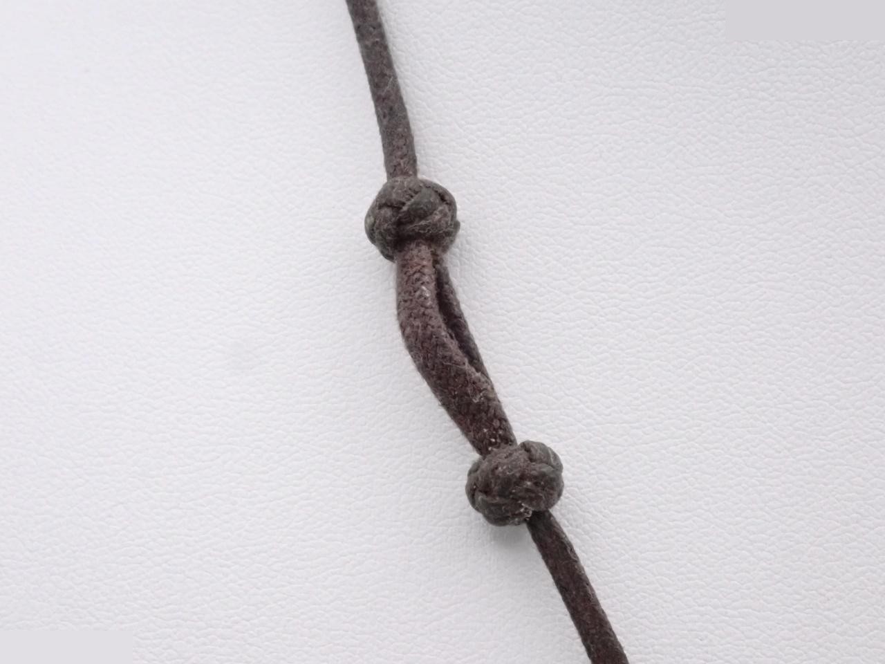 Buffalo horn minimalist city necklace, cord approximately 80cm long. — view 2