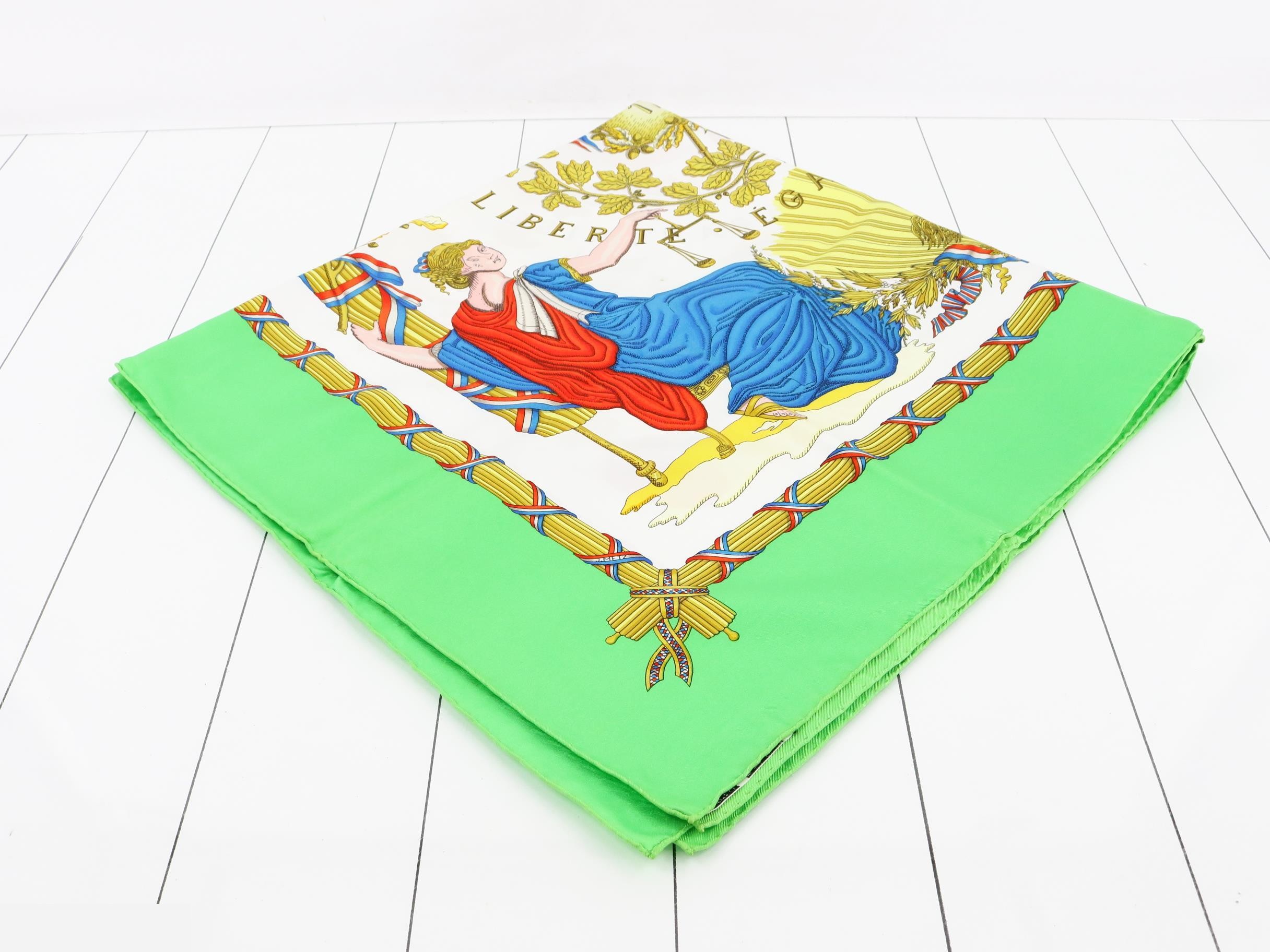 Hermès scarf, Carre 90, commemorating the French Revolution — view 2
