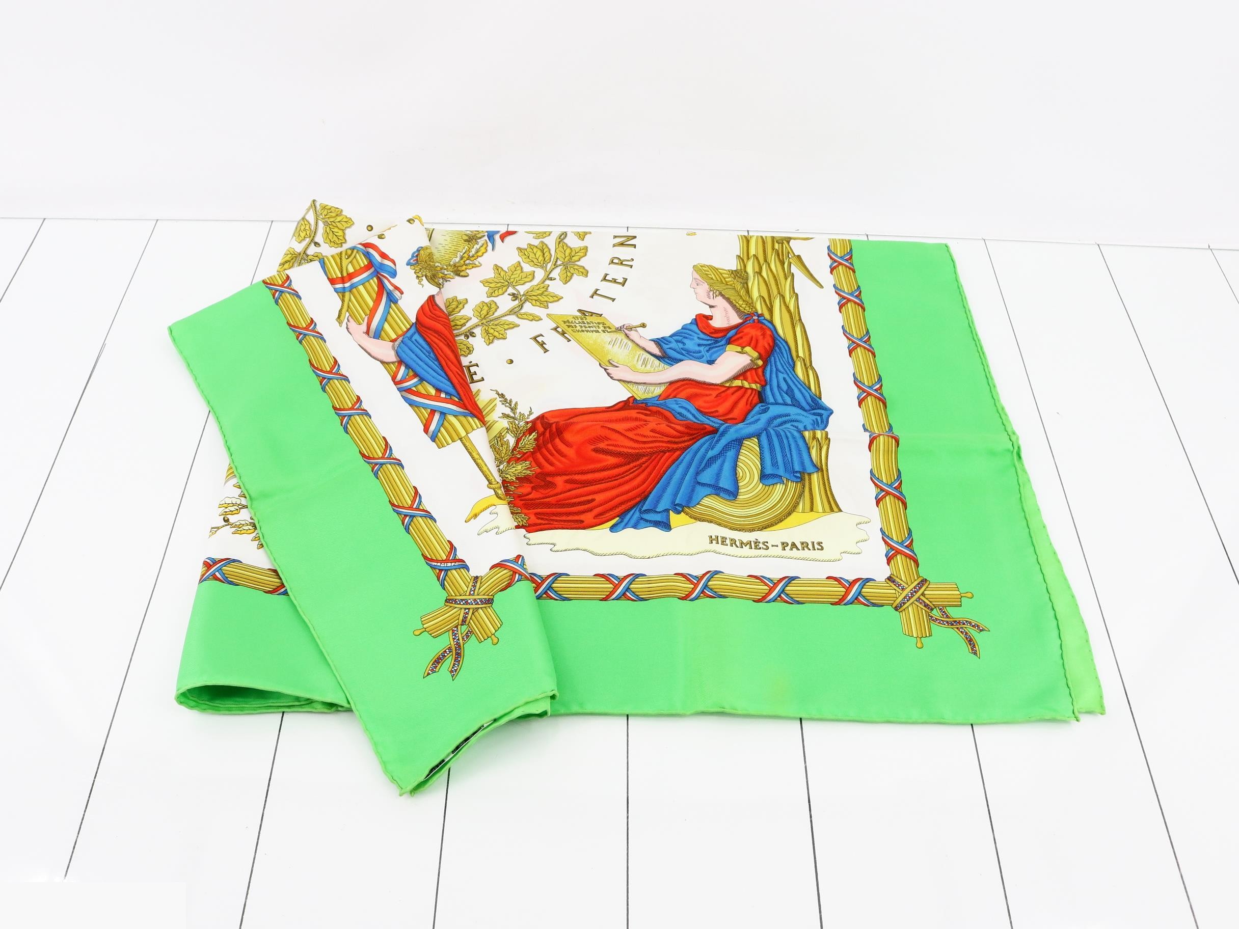 Hermès scarf, Carre 90, commemorating the French Revolution — view 3
