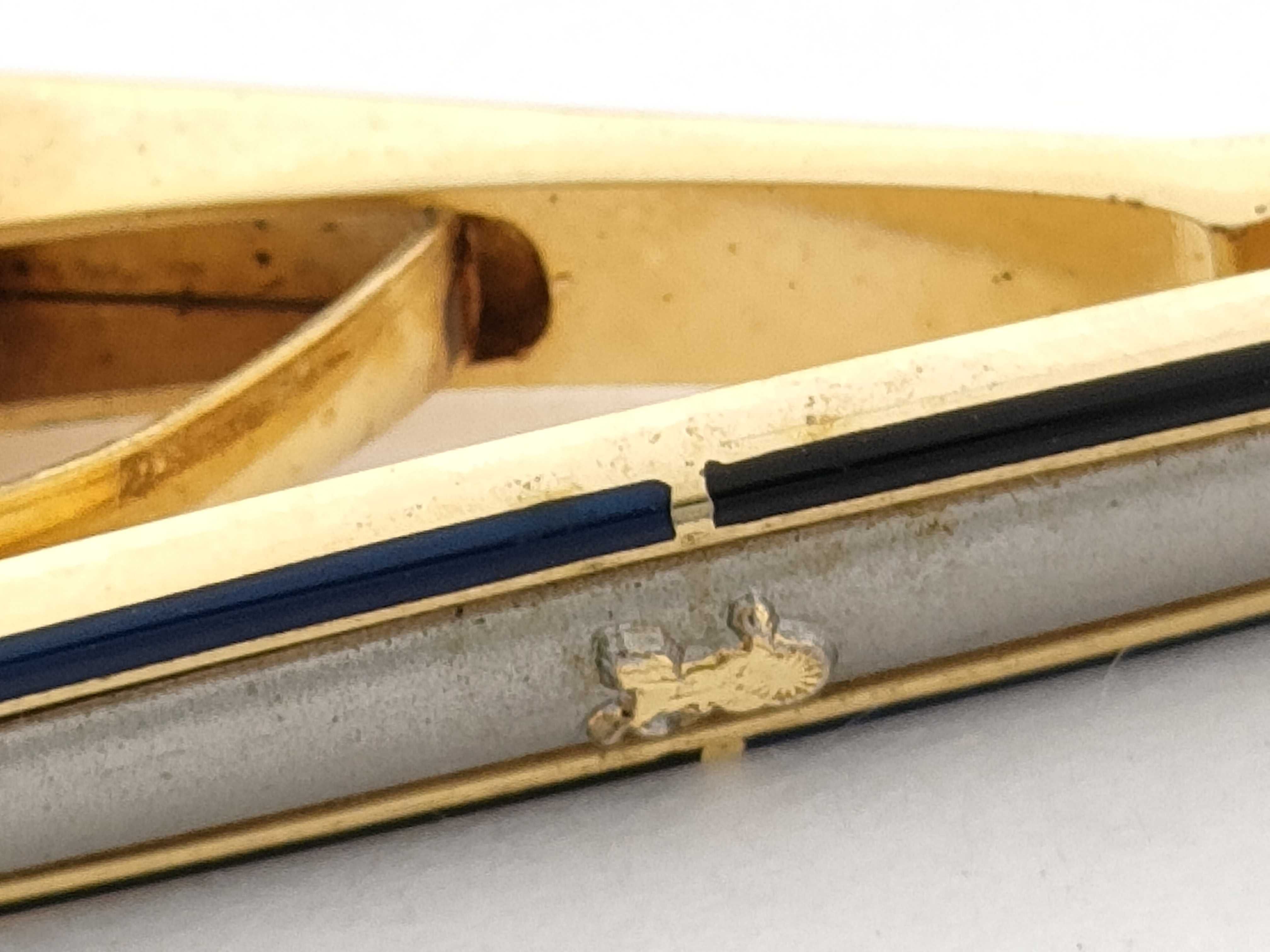 tie clip, two-tone, with box. (Includes tie clip and cufflinks.) — view 7