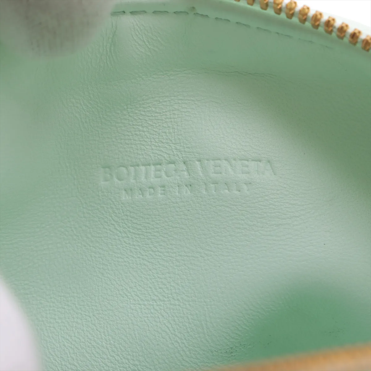 Intrecciato Mini Wallace Leather Handbag, Green — view 8