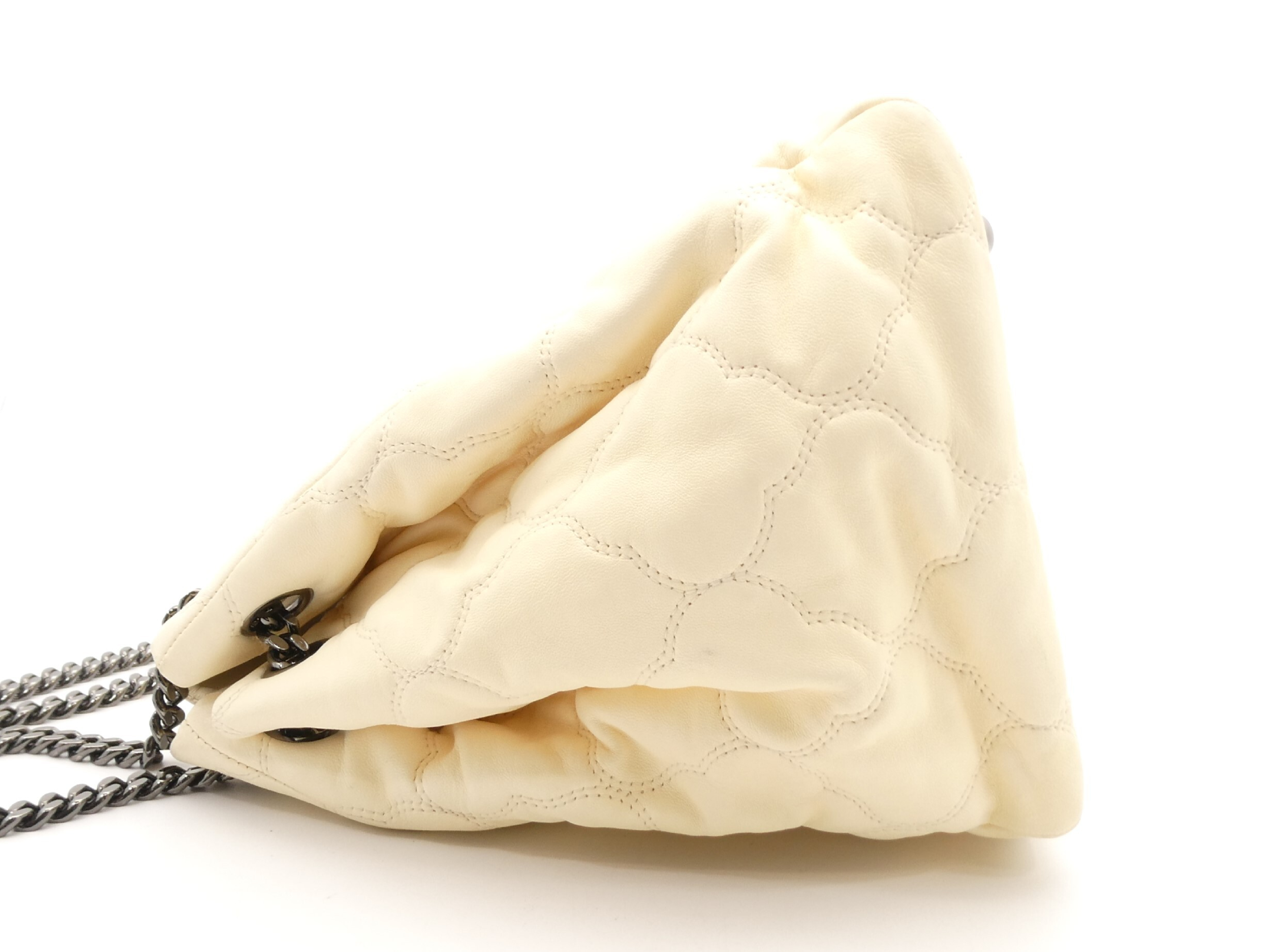 Coco Mark Quilted Leather Chain Tote Bag — view 3