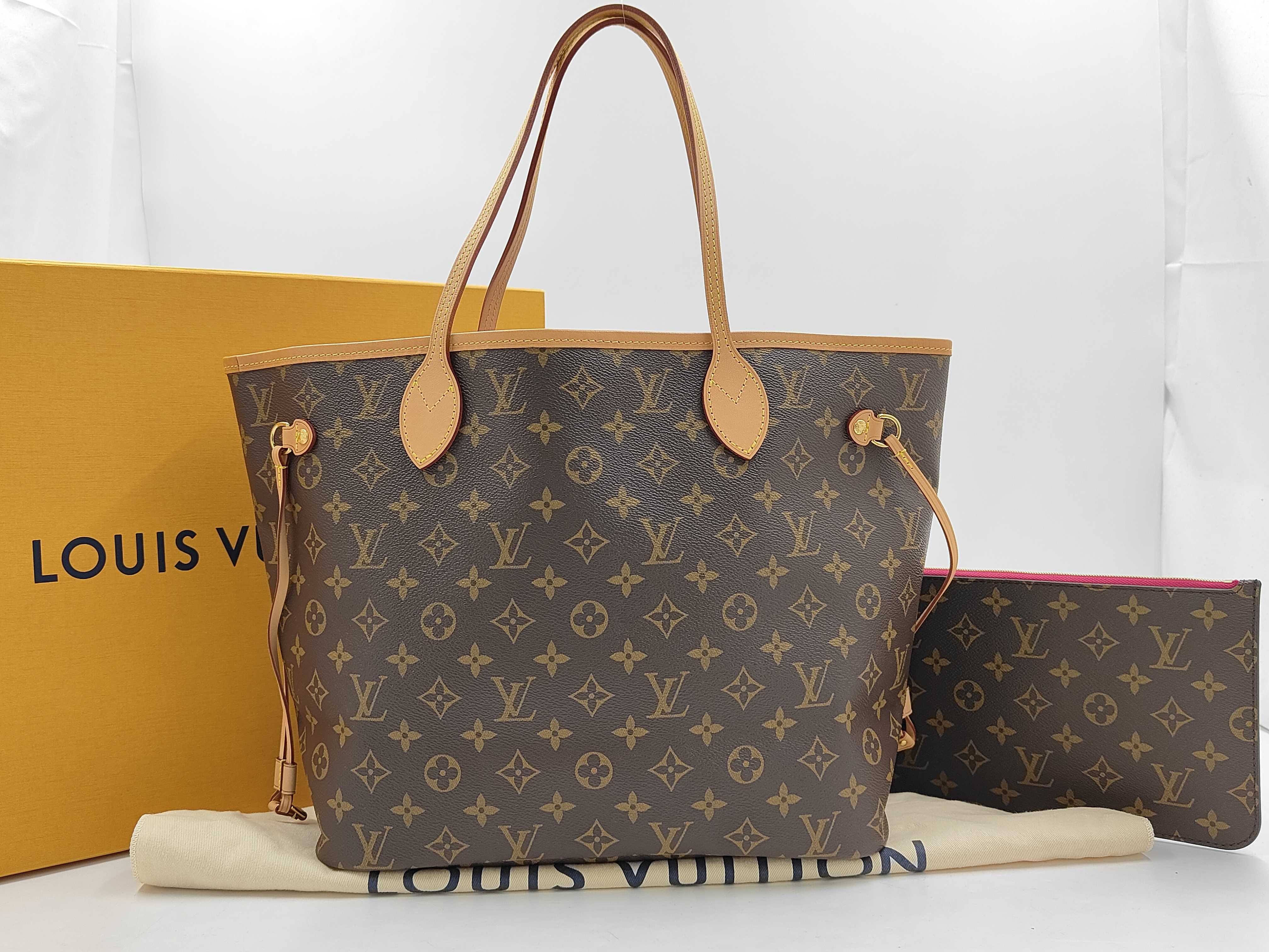 New Neverfull MM Monogram Tote Bag with Pouch M46987