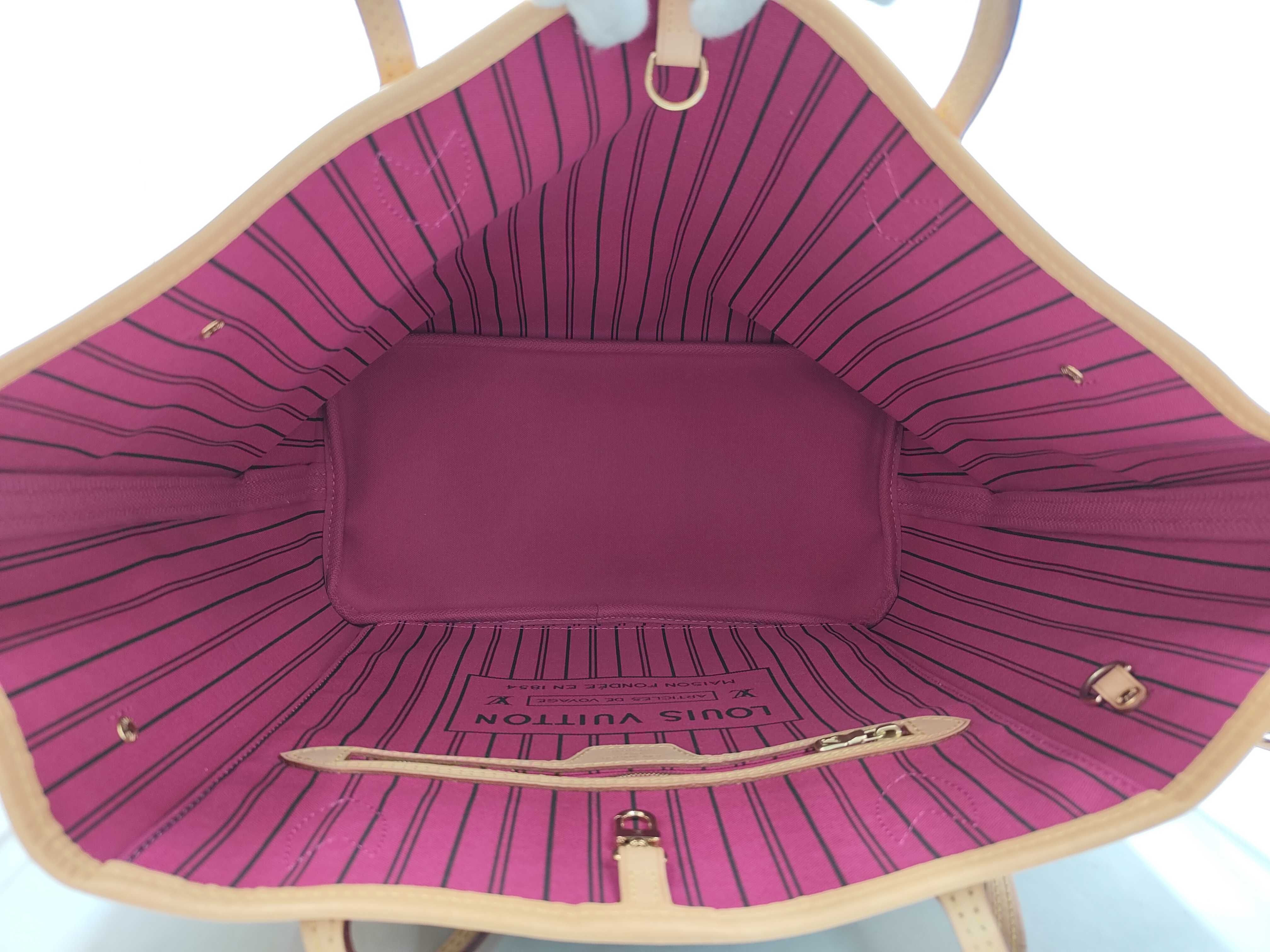 New Neverfull MM Monogram Tote Bag with Pouch M46987 — view 9