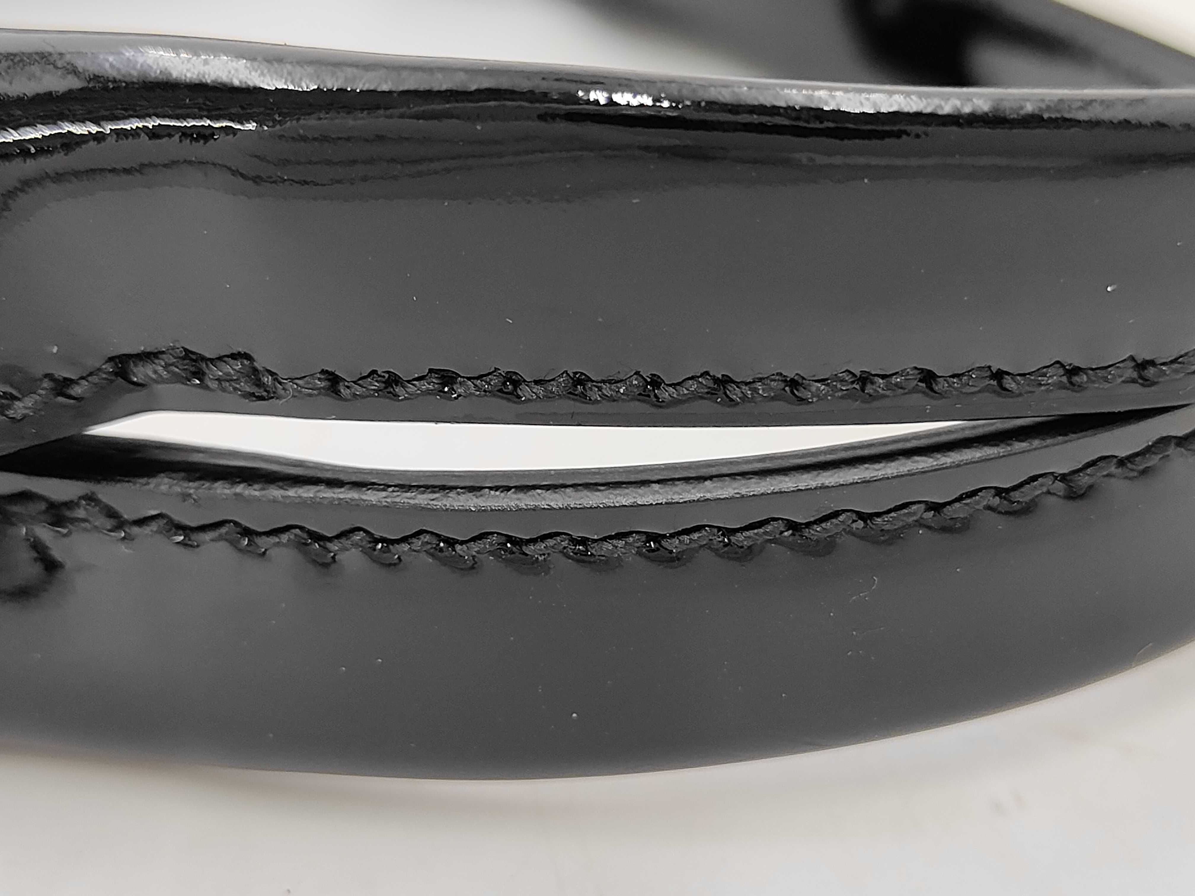 Marcello de Cartier SM L1000933 Patent Leather Black Enamel Handbag — view 4