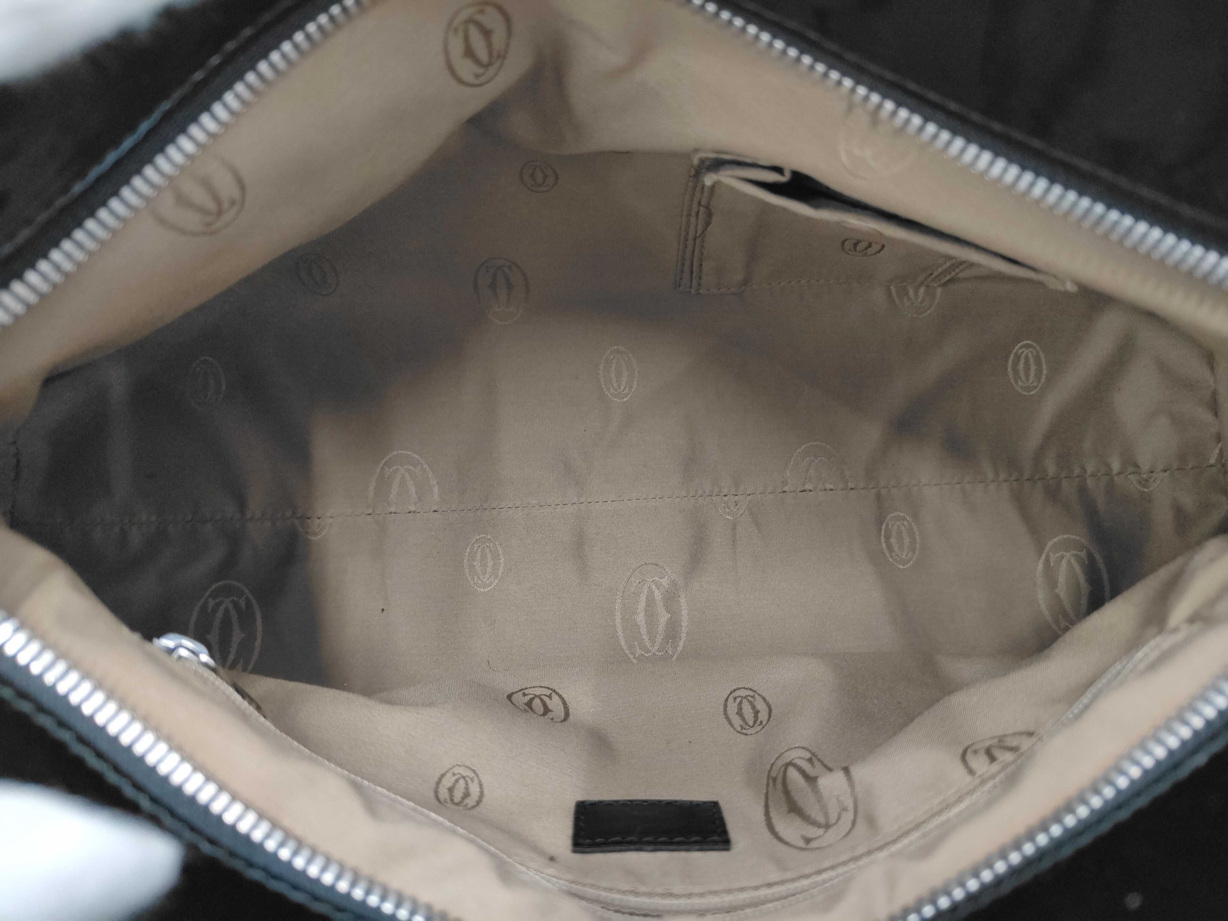Marcello de Cartier SM L1000933 Patent Leather Black Enamel Handbag — view 8